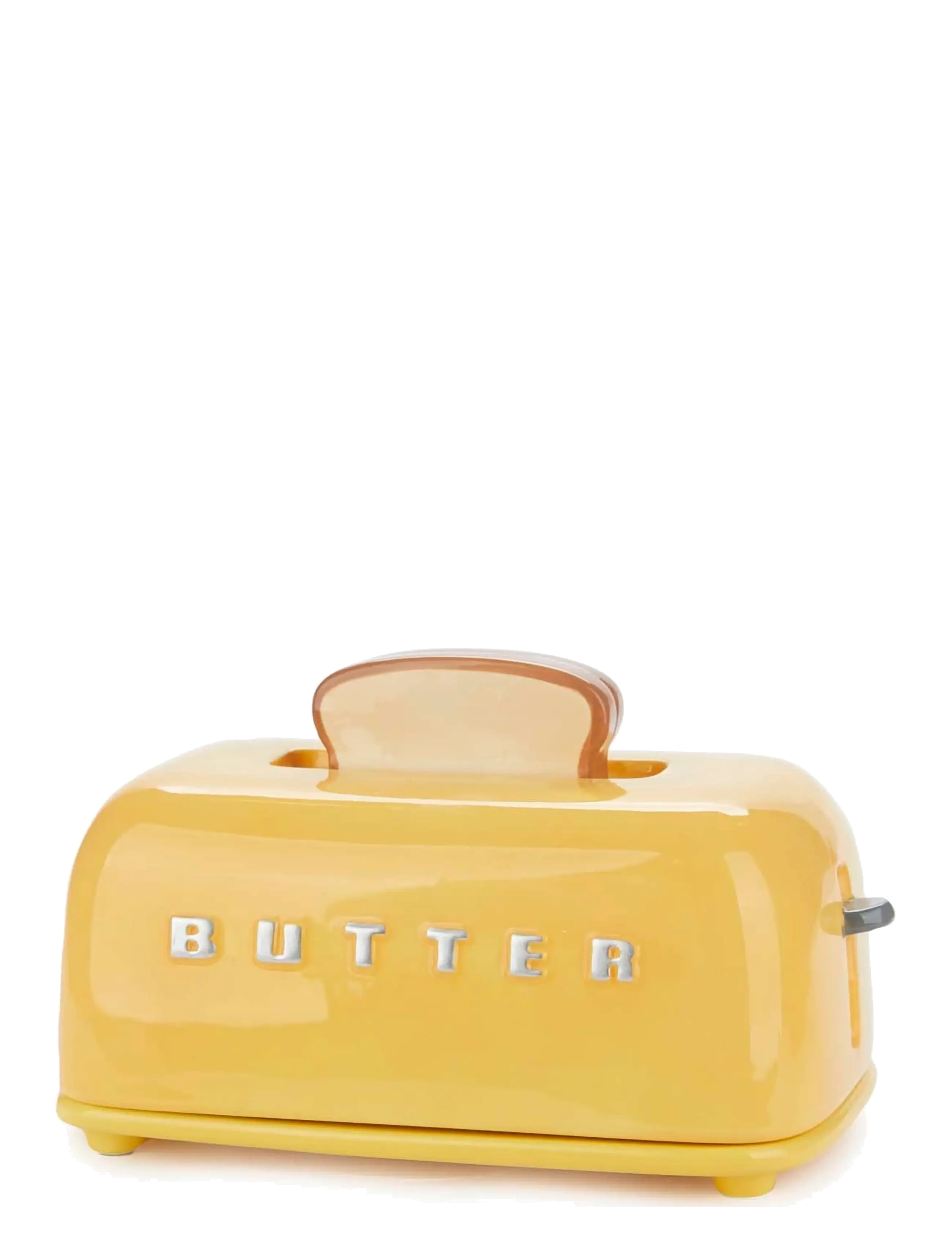 Balvi - Smörbehållare med lock Toasty,  Gul - smørskåle - yellow - 3
