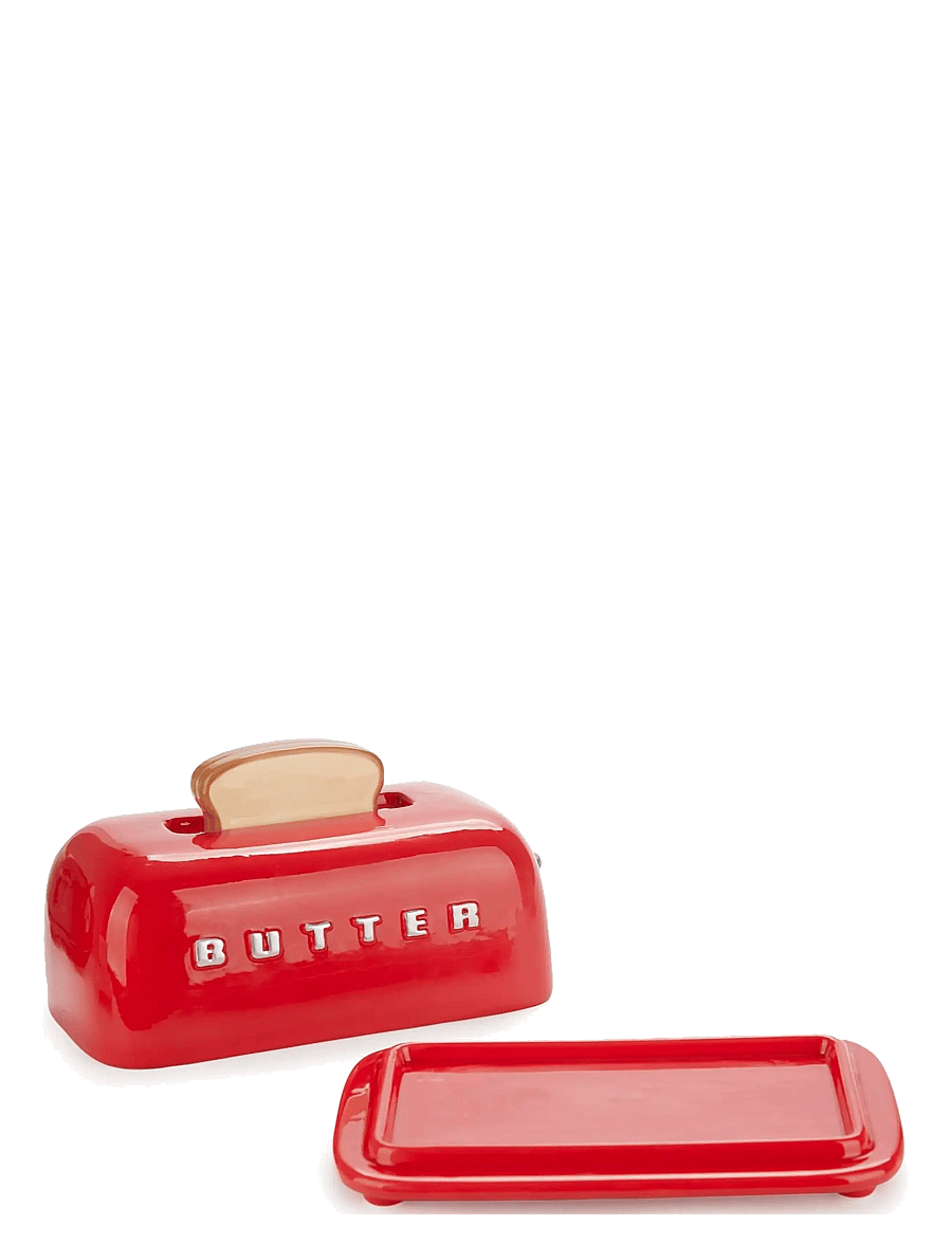 Balvi - Smörbehållare med lock Toasty, Röd - võitoosid - red - 2