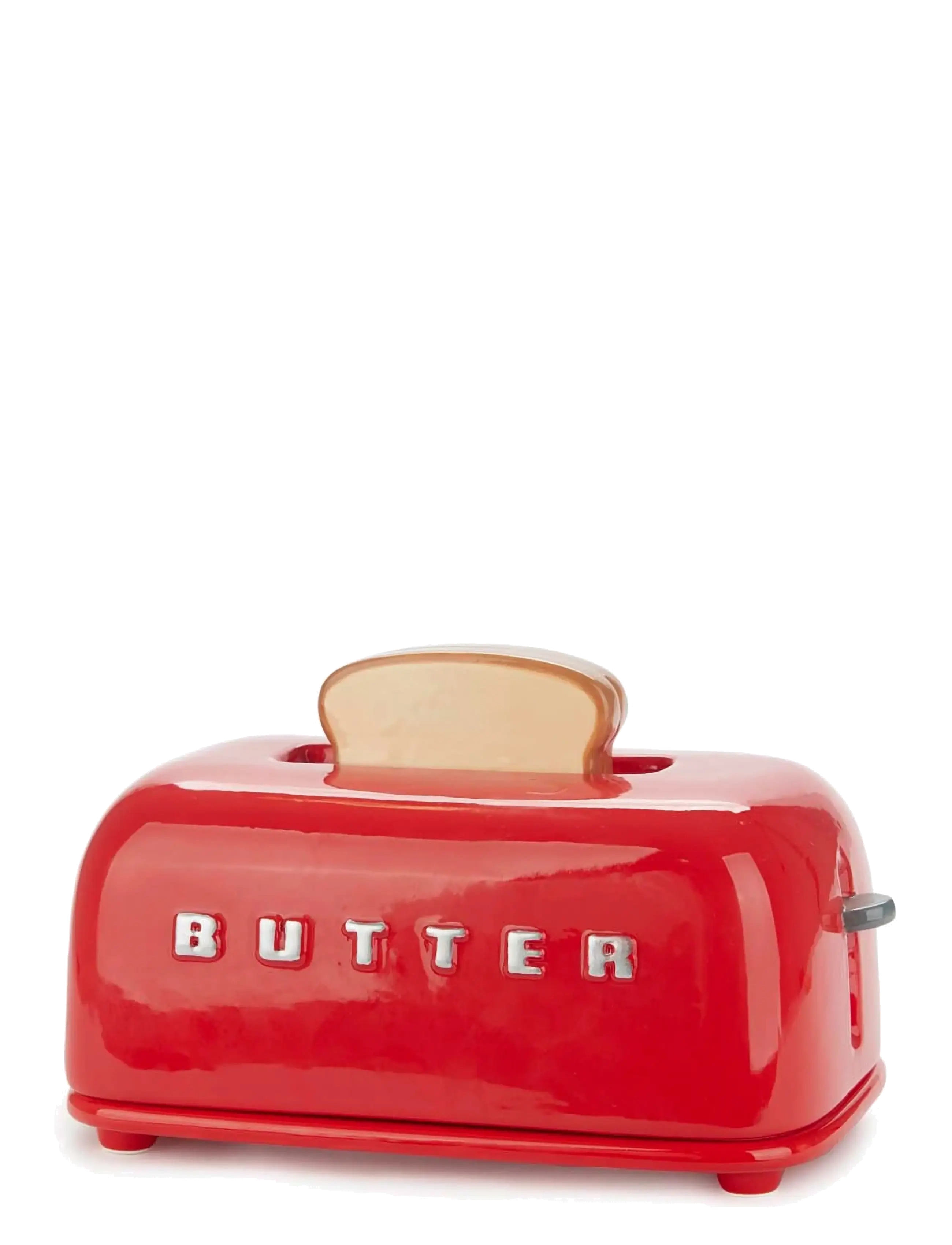 Balvi - Smörbehållare med lock Toasty,  Röd - smørskåle - red - 3