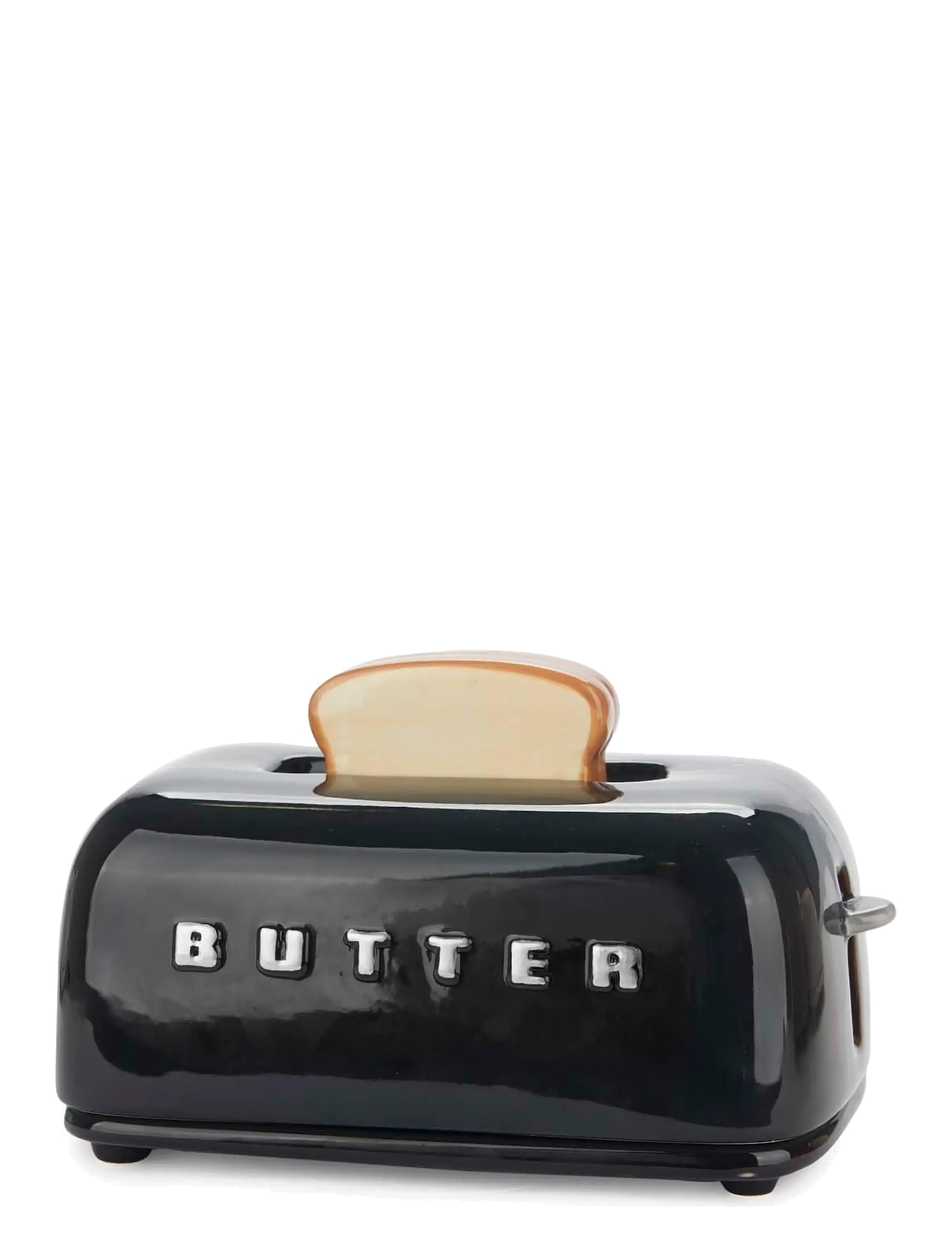Balvi - Smörbehållare med lock Toasty,  Svart - butter cups - black - 3