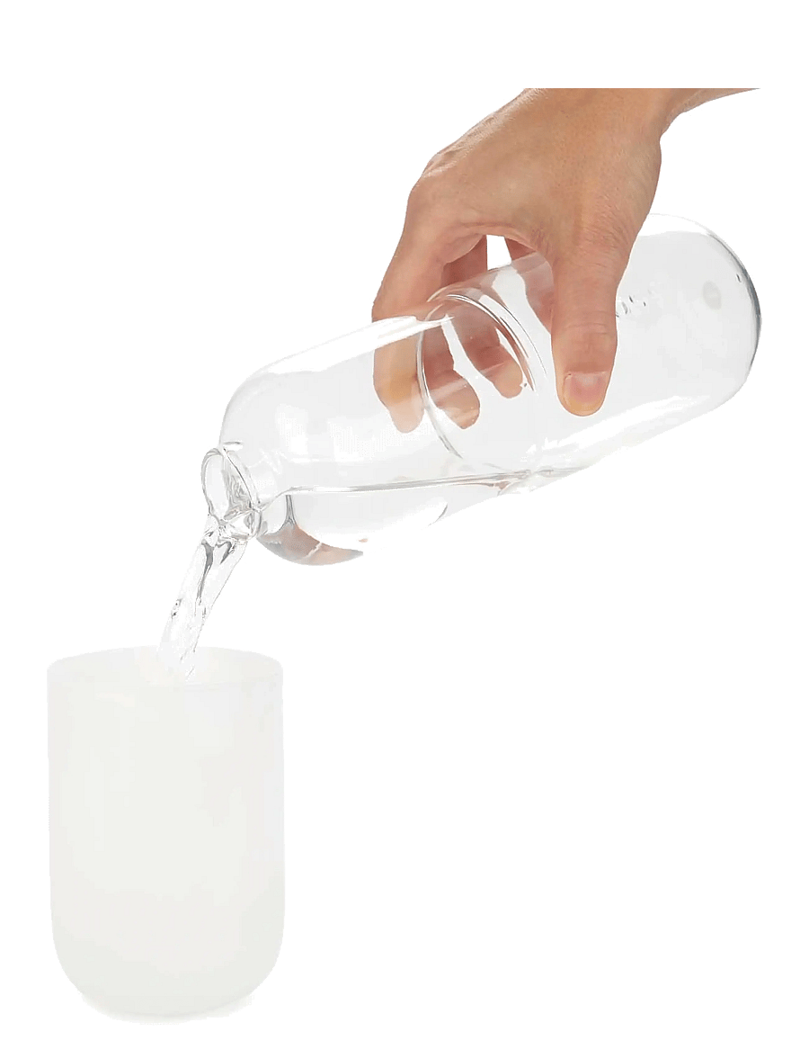 Balvi - Flaska o Glas Piller Vitt glas 500 ml - veekannud - clear - 2