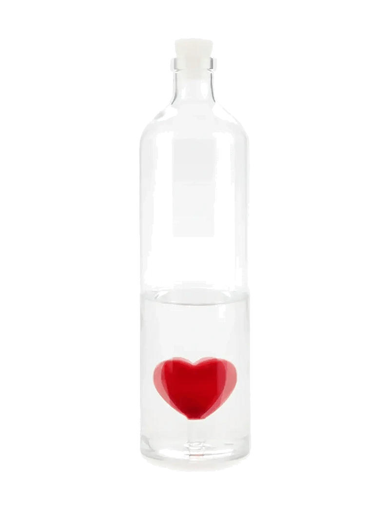 Balvi - Flaska Atlantis Love, 1,2 l Borosilikatglas - wasserkaraffen - clear - 0