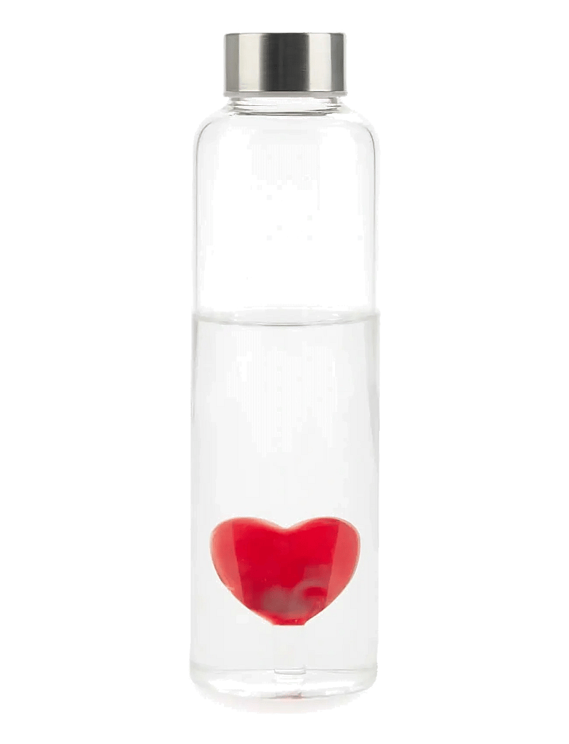 Balvi - Flaska Love 0,5 l Borosilikatglas - wasserflaschen & thermosflaschen - clear - 1