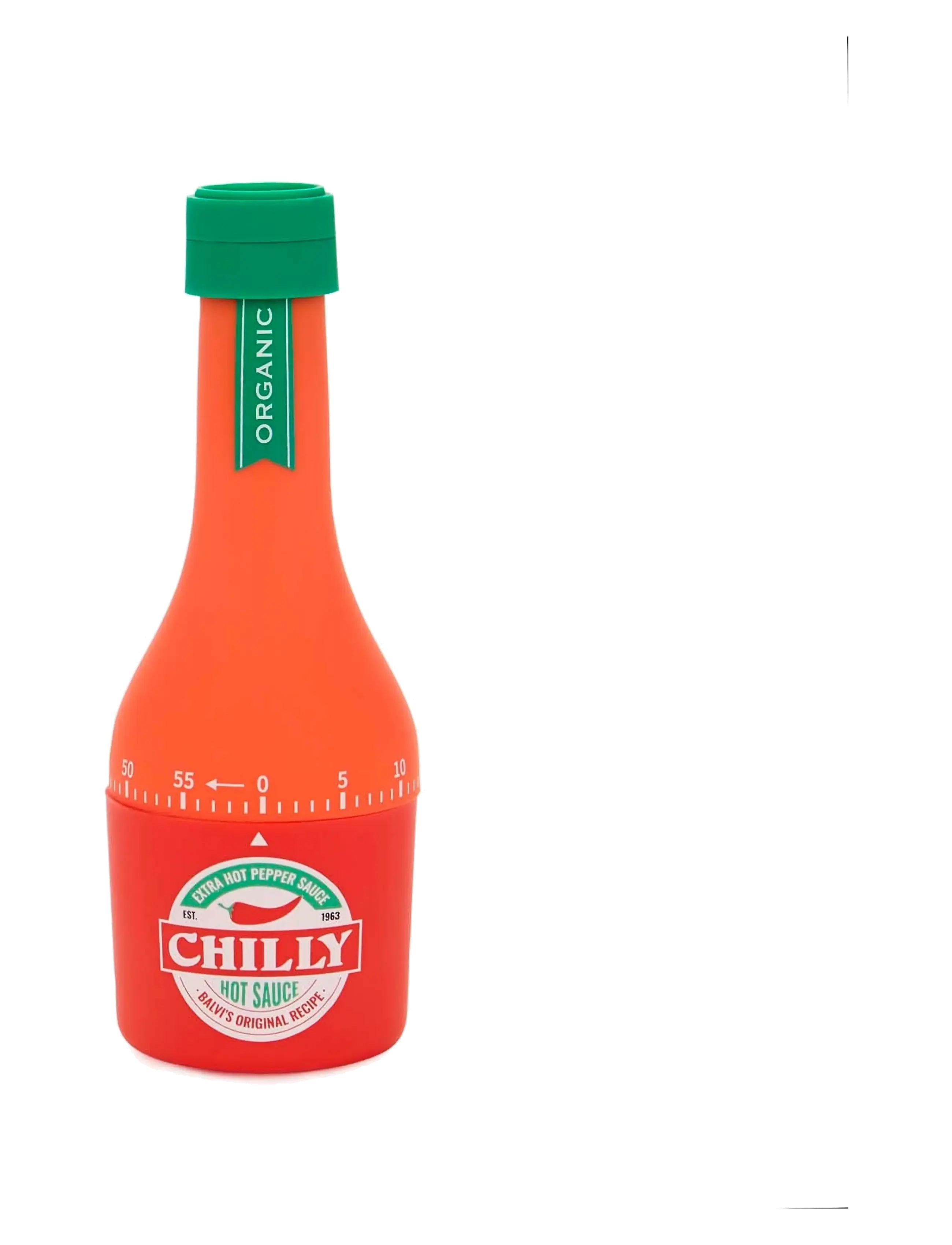 Balvi Kölkstimer Chiliflaska, 16X5.8X5.8 cm, Kitchen Tools, Orange - Thermometers & Timers, Homeware