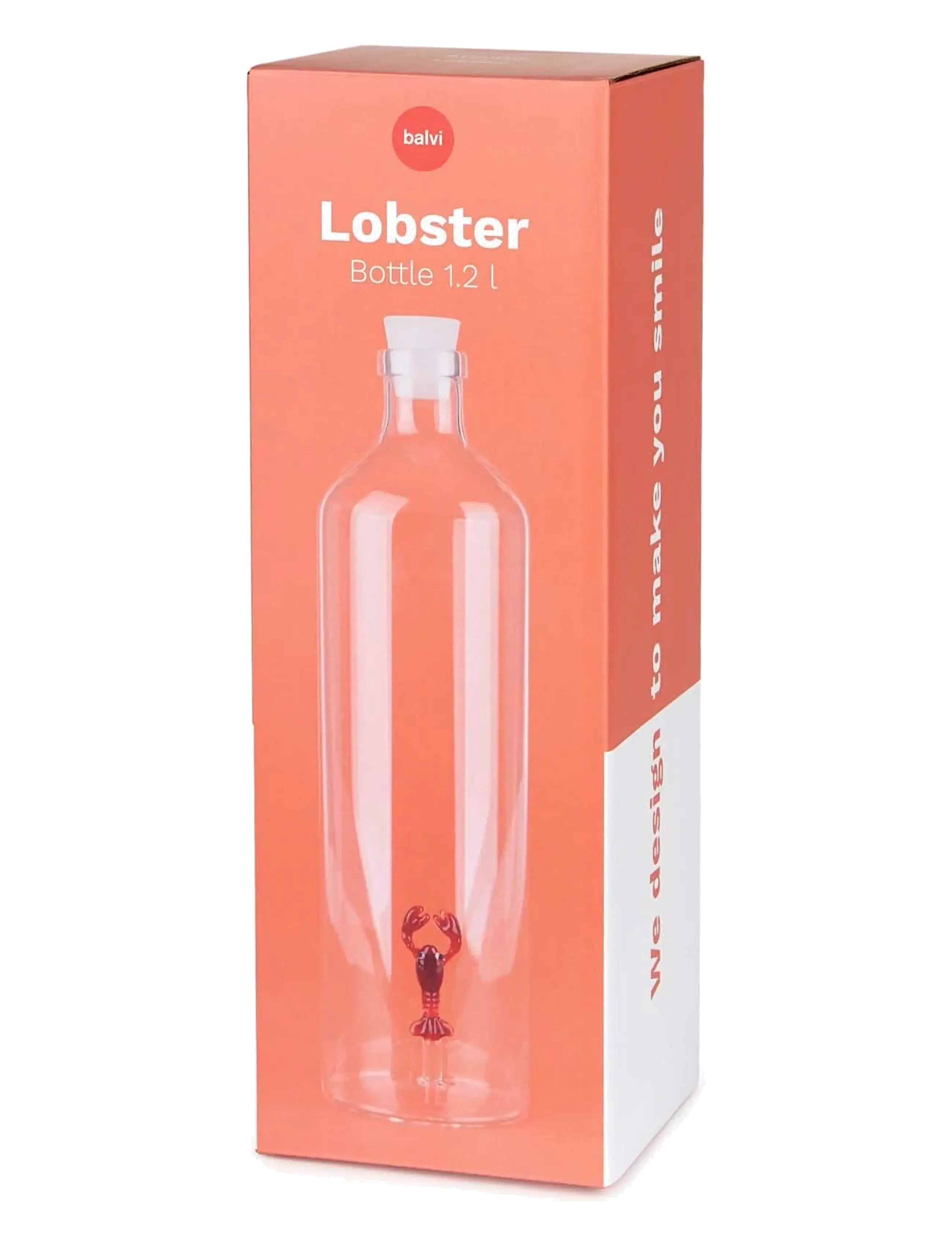 Balvi - Flaska Atlantis Hummer, 1,2 l Borosilikatglas - grafinai - clear - 1