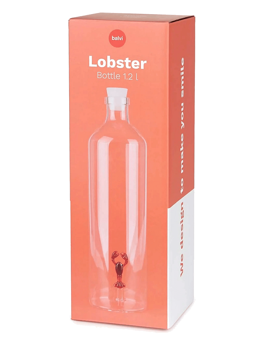 Balvi - Flaska Atlantis Hummer, 1,2 l Borosilikatglas - veekannud - clear - 1