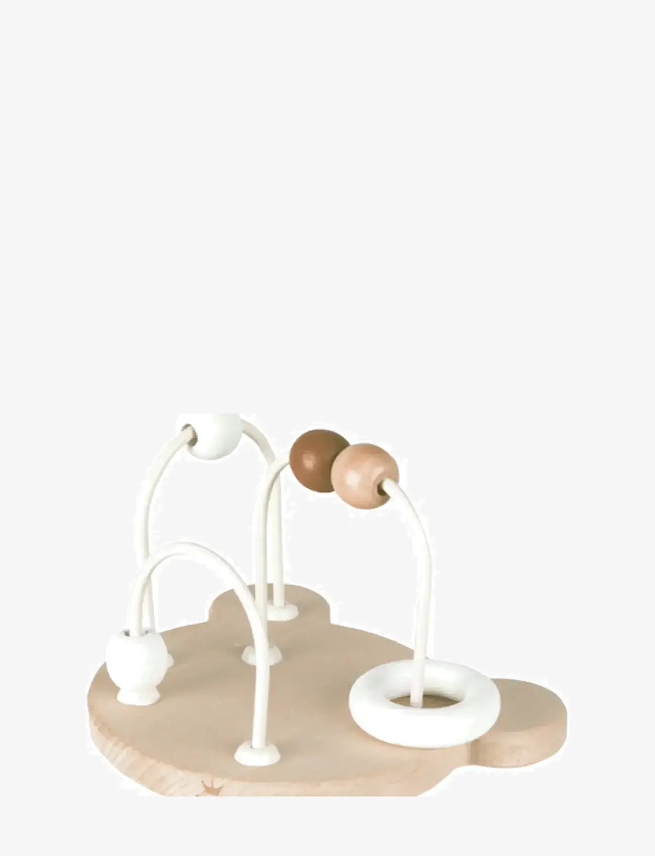 Bambam - BAMBAM - Eco Friendly Wooden Bear Labyrinth - 8cm - jouets interactifs - beige - 0