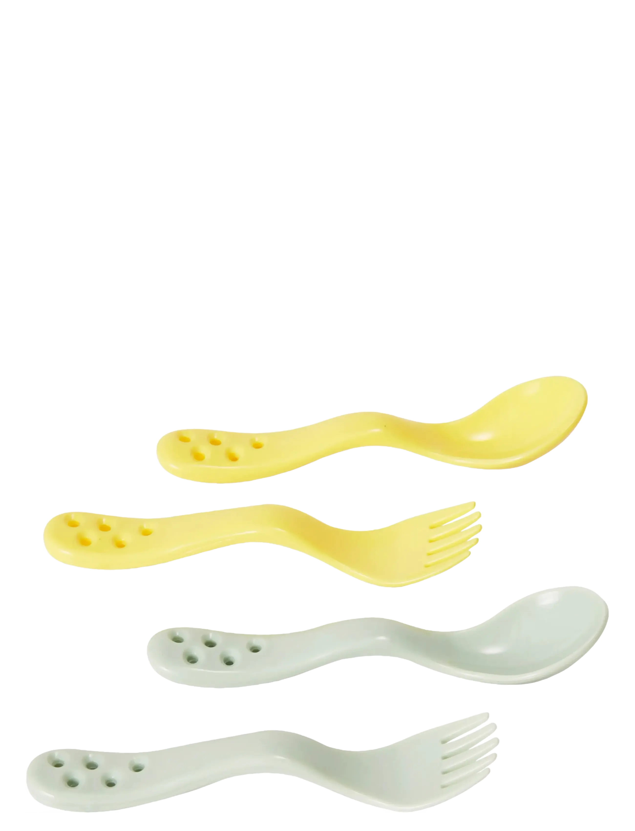 Bambino Bambino Little scooper! x2 Mint/Apricot - Dinner sets - MINT/APRICOT / multi