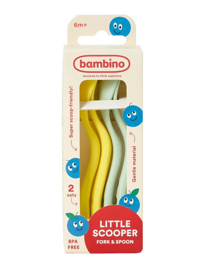 Bambino - Bambino Little scooper! x2 Mint/Apricot - essgeschirr - mint/apricot - 0