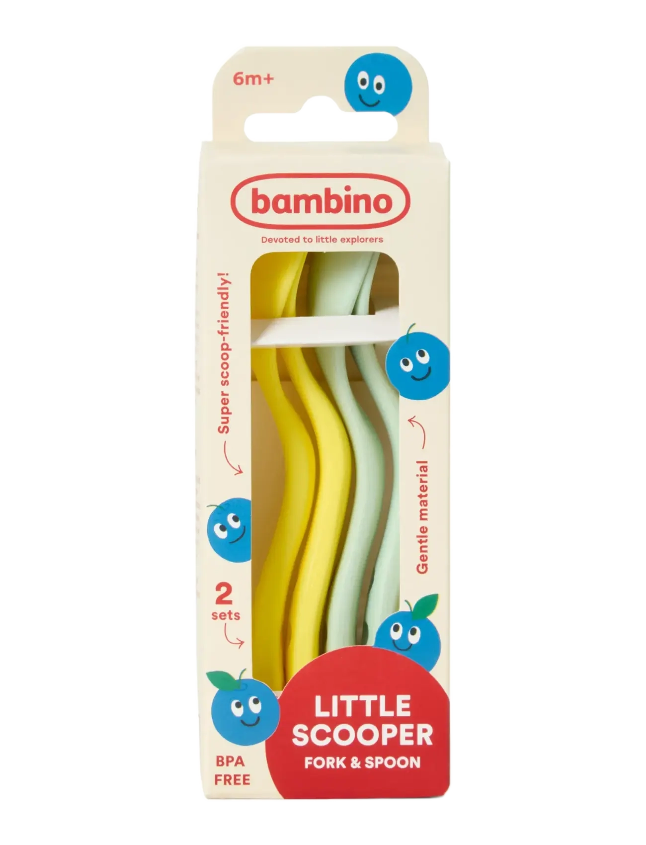 Bambino Bambino Little scooper! x2 Mint/Apricot - 4 for 3 - MINT/APRICOT / multi