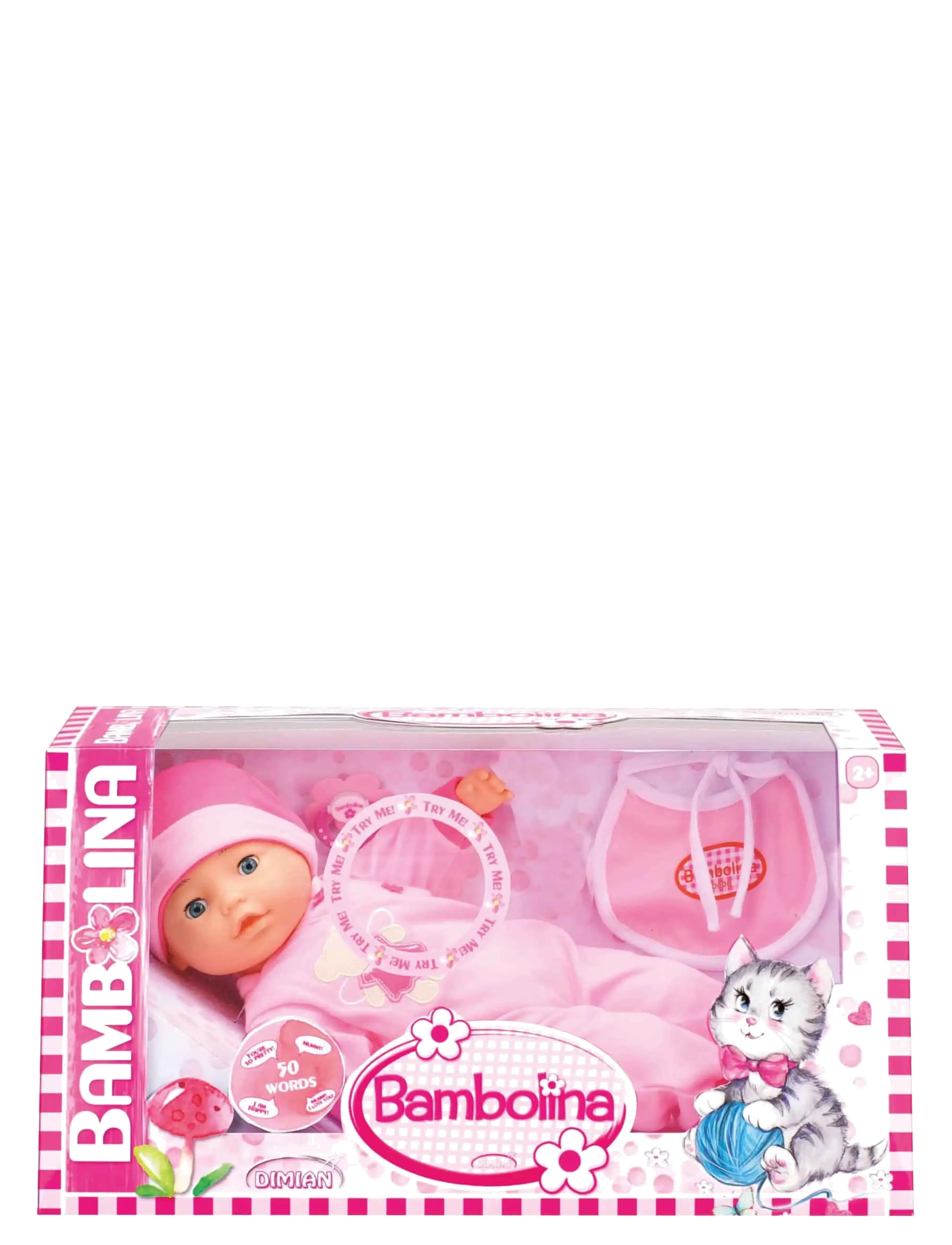 Bambolina - Bambolina Baby Doll With 50 Swedish Words - dukker - pink - 1
