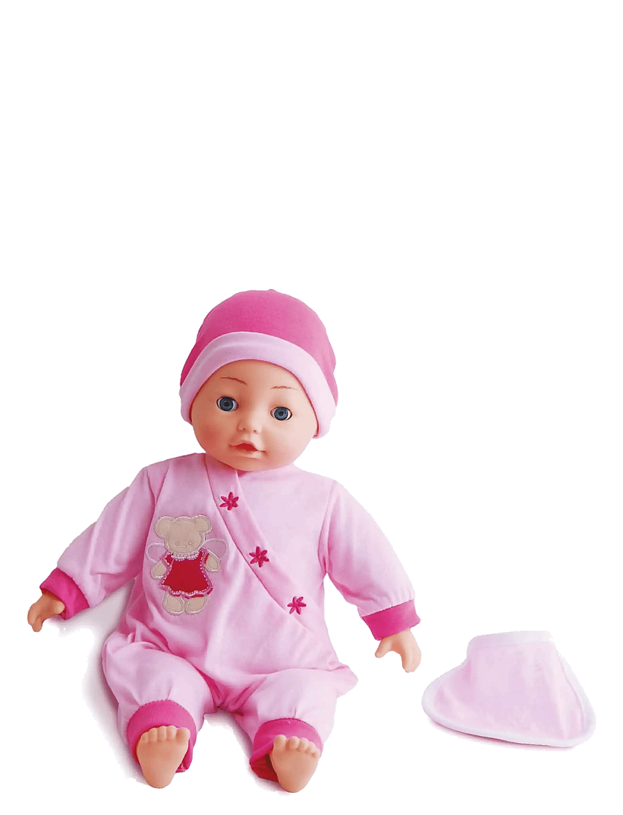 Bambolina - Bambolina Baby Doll With 50 Norwegian Words - nuket - pink - 0