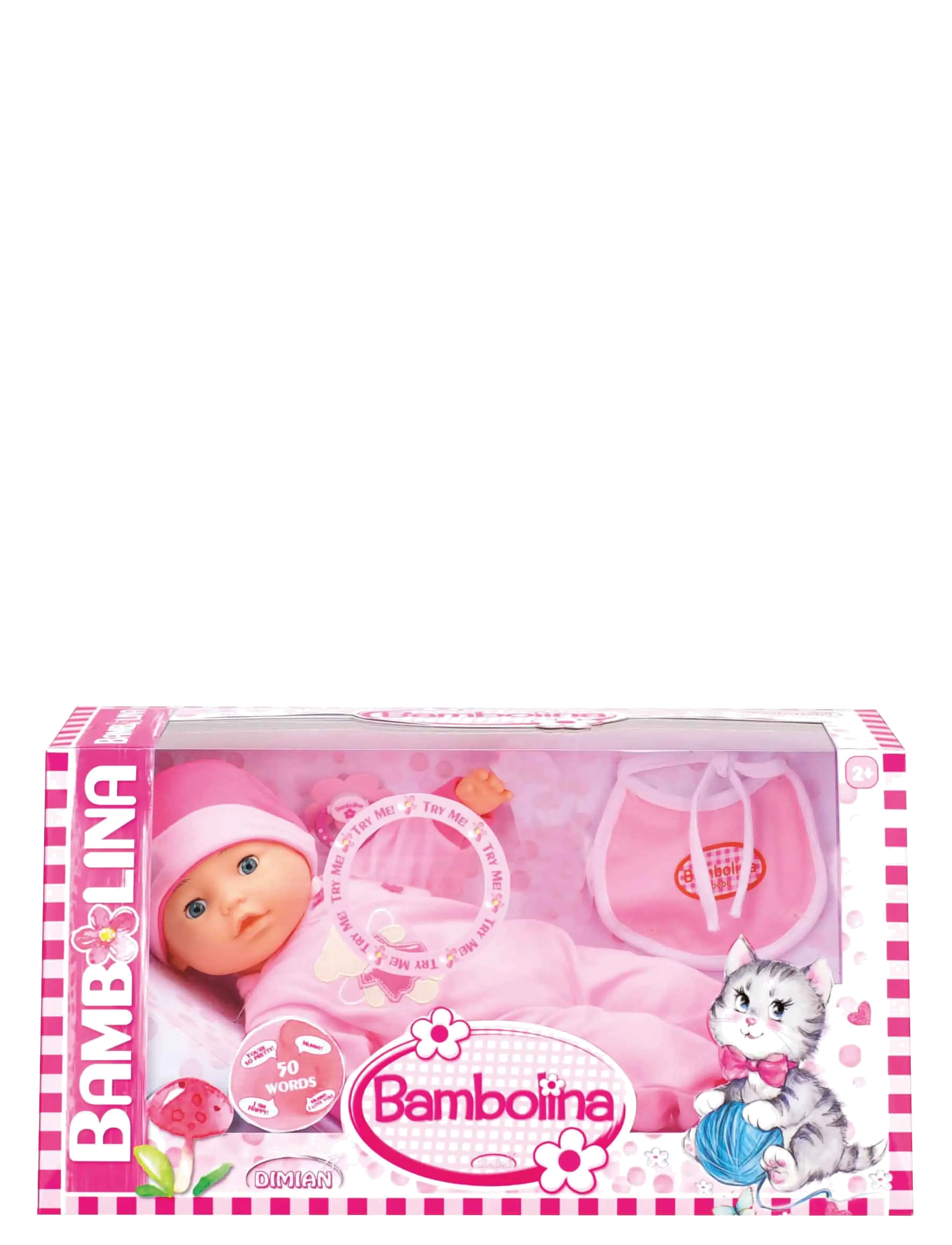 Bambolina - Bambolina Baby Doll With 50 Norwegian Words - nuket - pink - 1