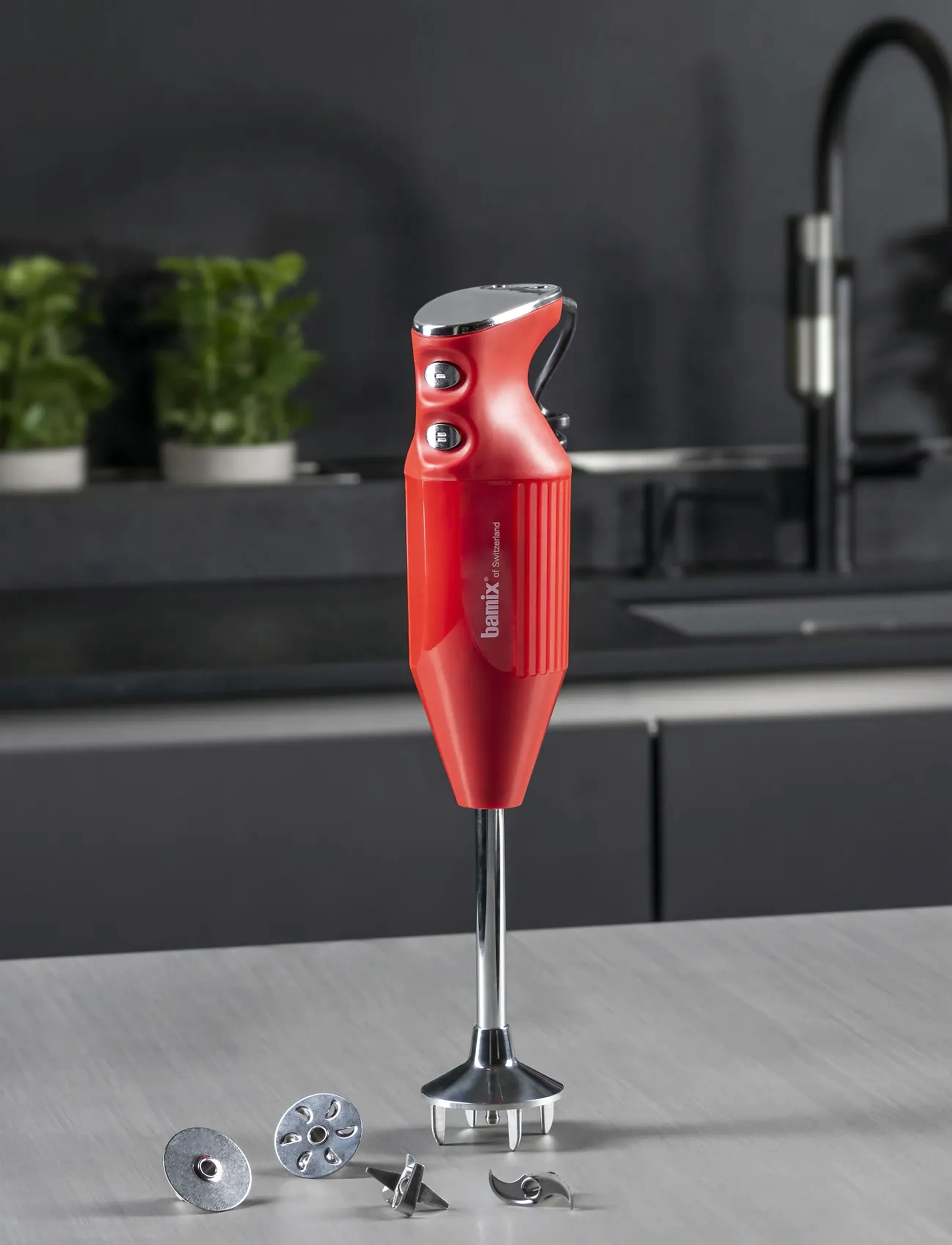 Bamix Stavblender Maxx, 350 W, Red, Køkkenmaskiner > Stavblendere, Unisex
