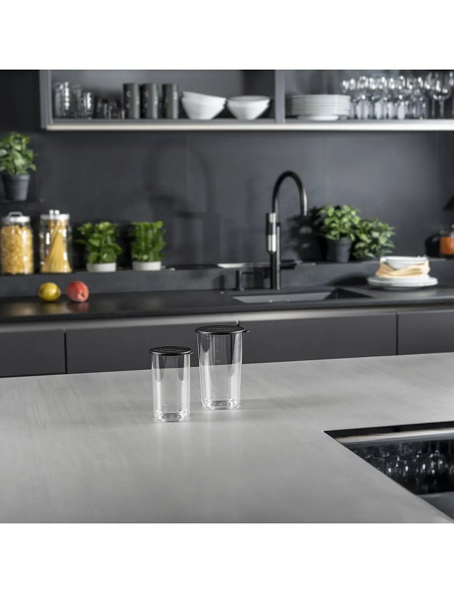 Bamix - Beaker set w. lid - vorratsgläser - transparent - 0
