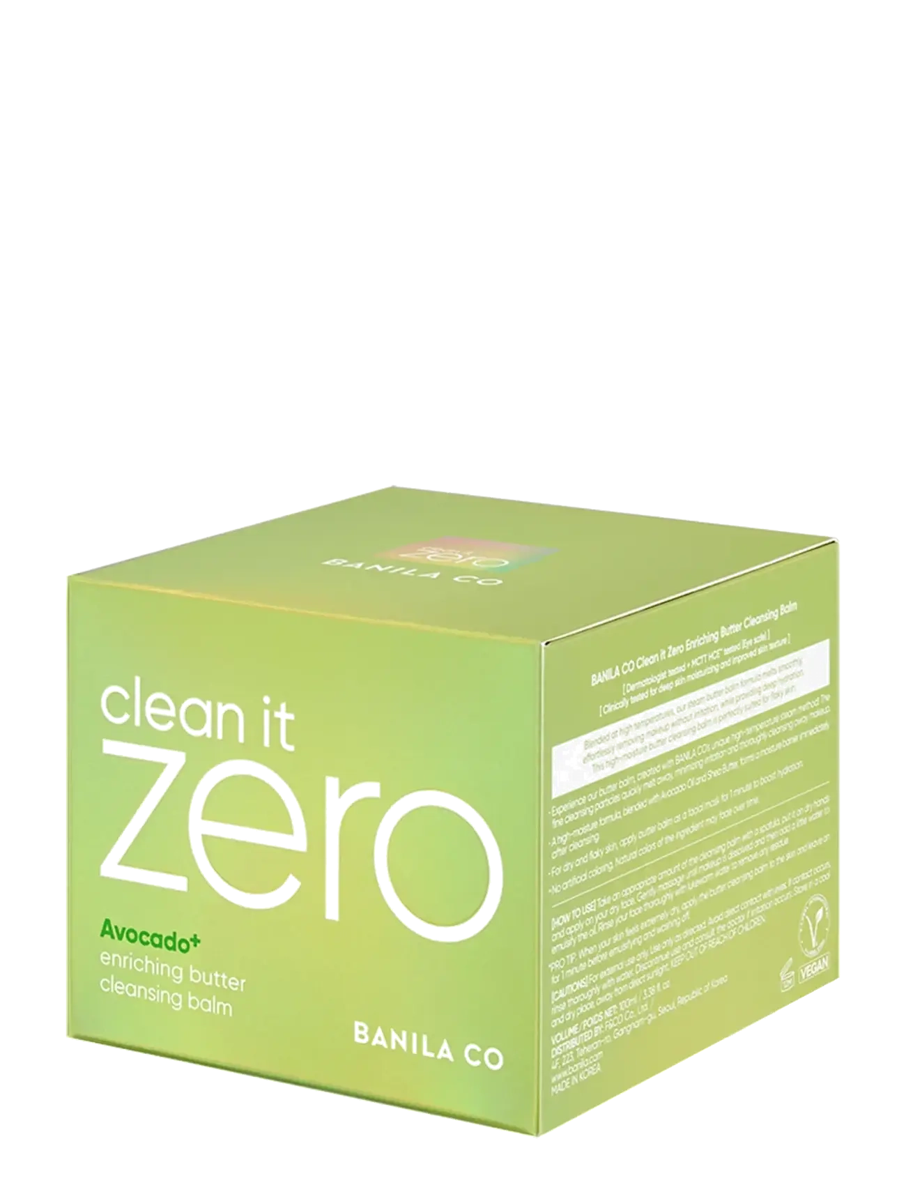 Banila Co - Banila Co Clean it Zero Enriching Butter Cleansing Balm 100ml - valomieji balzamai - green - 2