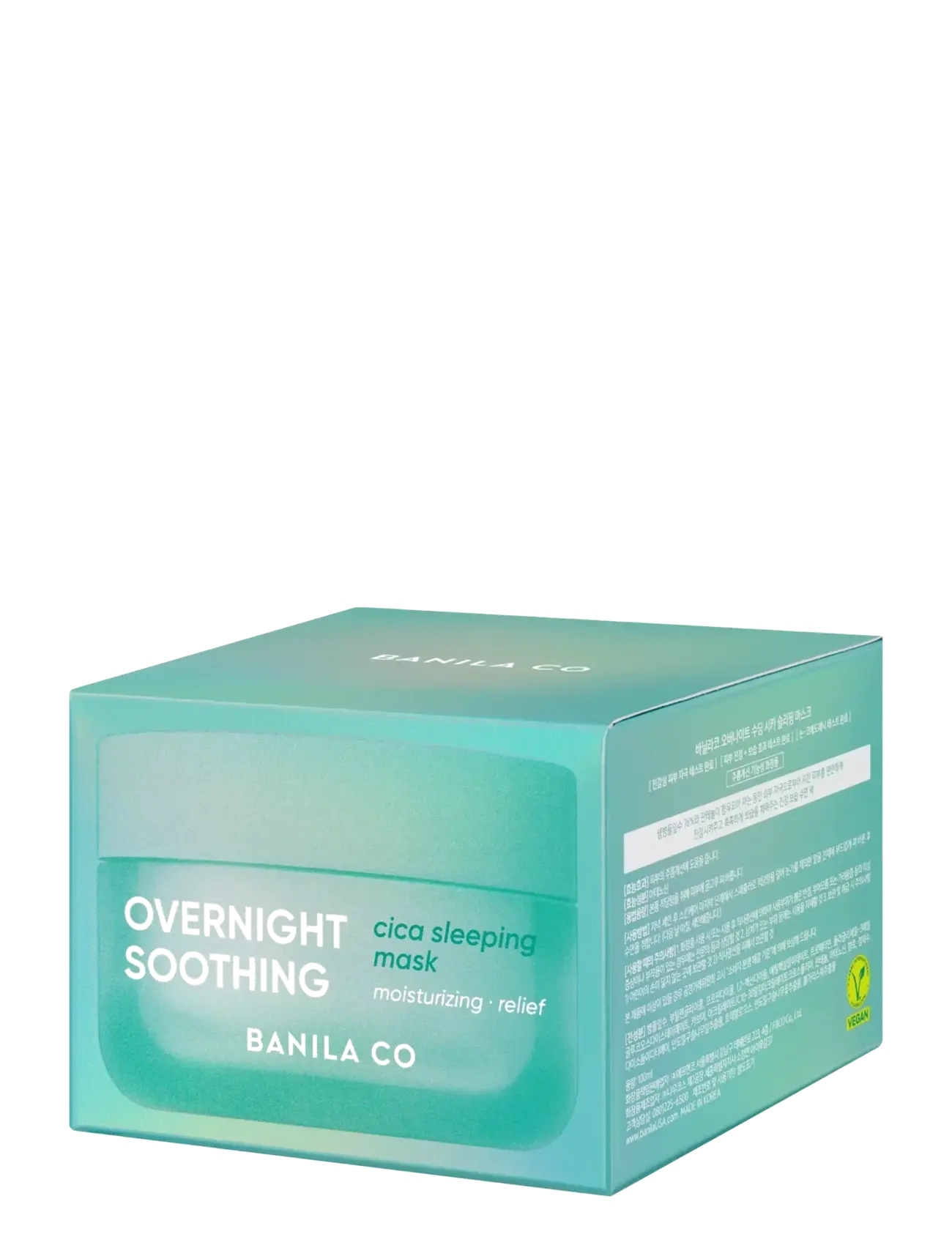 Banila Co - Banila Co Overnight Soothing Cica Sleeping Mask 100ml - natmasker - green - 2