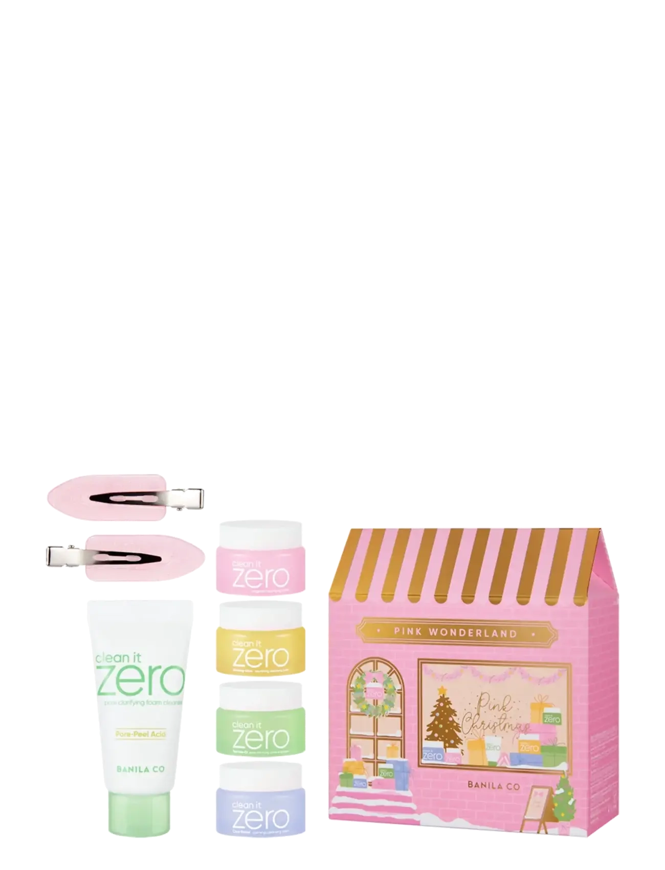 Banila Co Clean It Zero Pink Wonderland Cleansing Special Set, Rensende balsam, Pink, Str: 43 ML