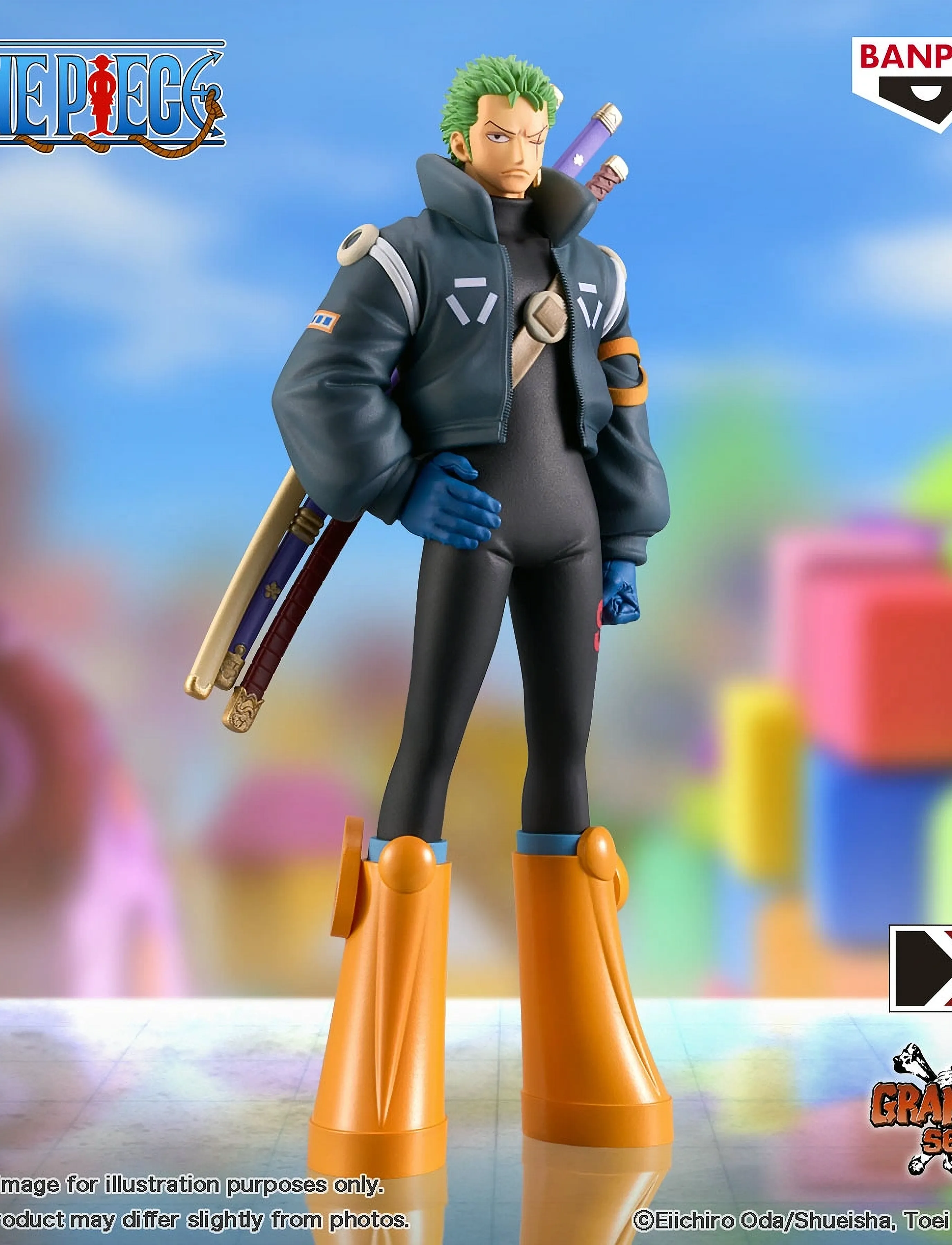 Banpresto One Piece Egghead Roronoa Zoro, Børn, Action Figures, Sort, Str: ONE SIZE