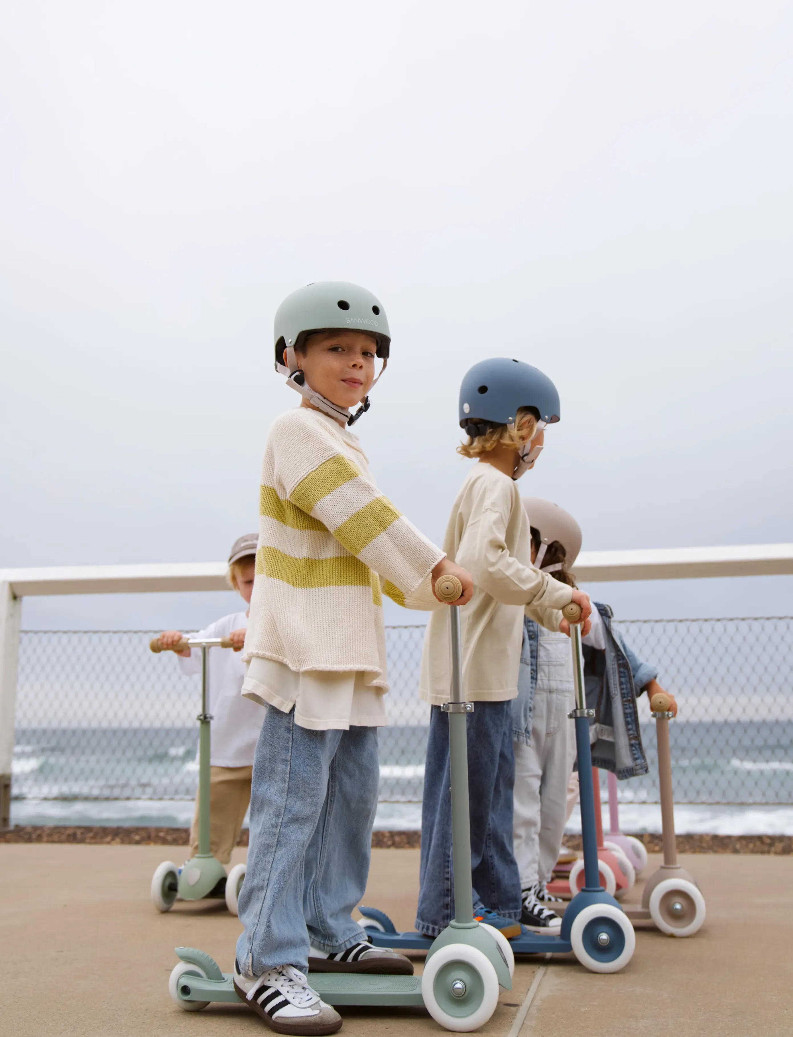 Banwood Eco Helmet Sand, Børn, Helmets & Protection, Grøn, Str: ONE SIZE