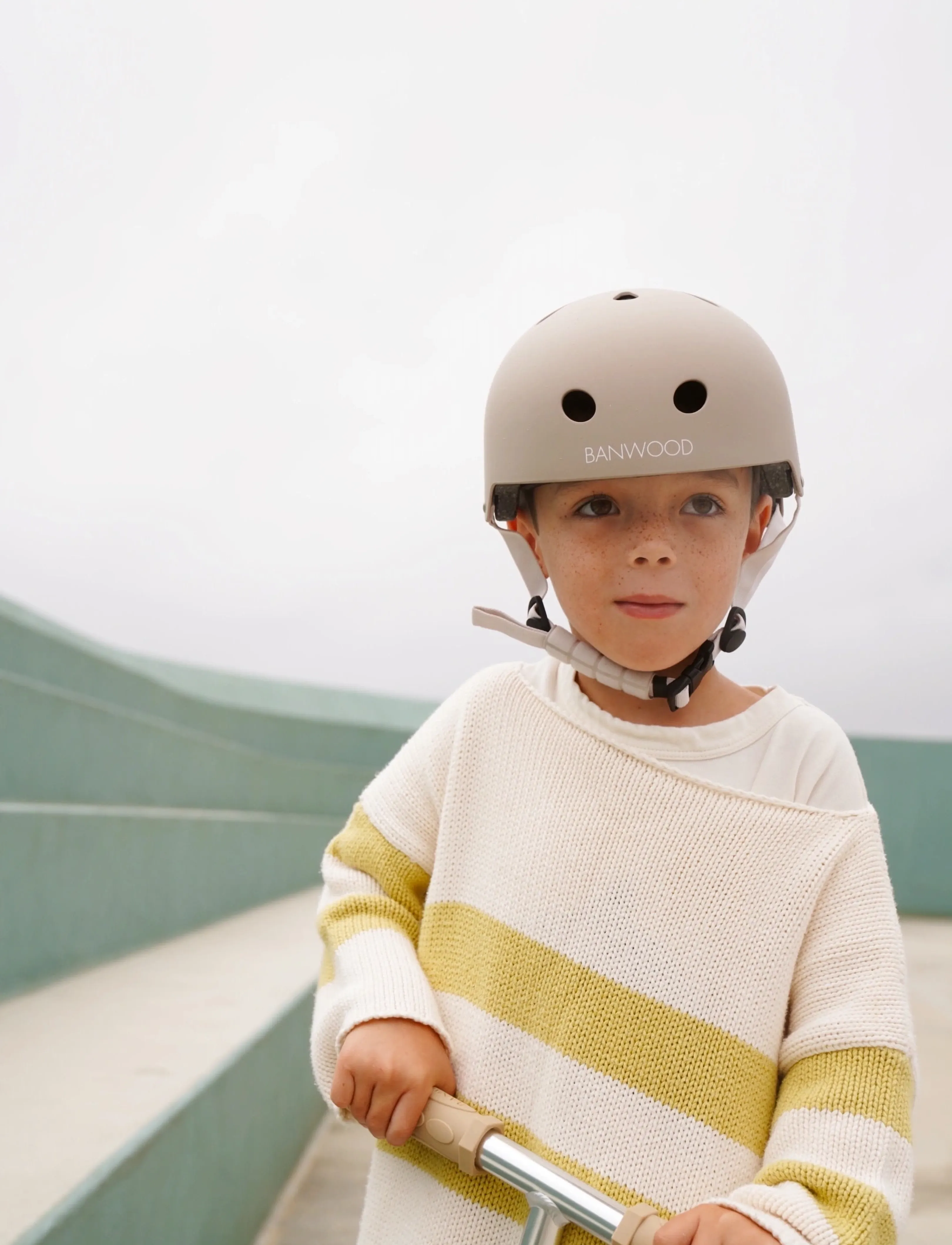 Banwood Eco Helmet Sand, Børn, Helmets & Protection, Beige, Str: ONE SIZE