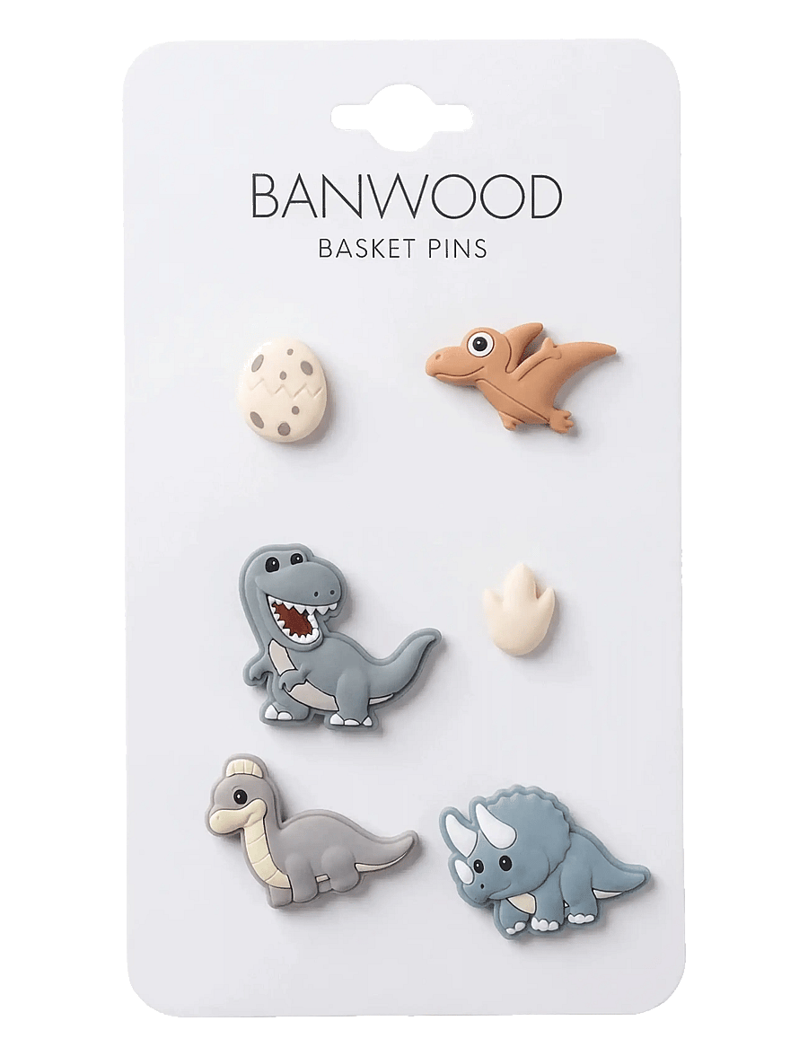 Banwood - BANWOOD BASKET PINS - cykler - dinosaurs - 1