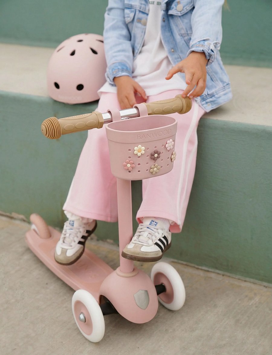 Banwood - BANWOOD PIN&RIDE BASKET - cykler - dusty rose - 0