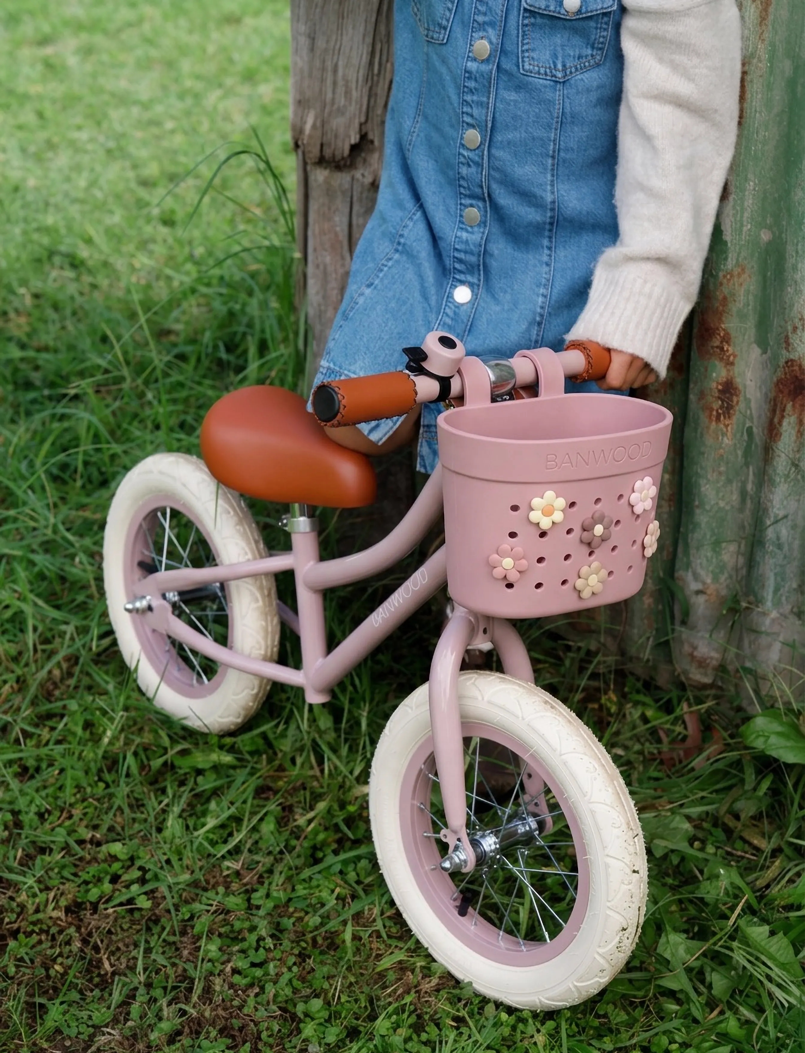 Banwood - BANWOOD PIN&RIDE BASKET - cykler - raspberry - 0