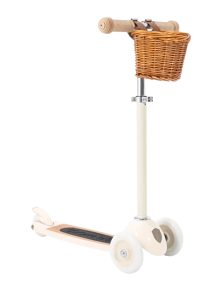 Banwood - BANWOOD 3-WHEEL SCOOTER VINTAGE CREAM - løbehjul - cream - 1