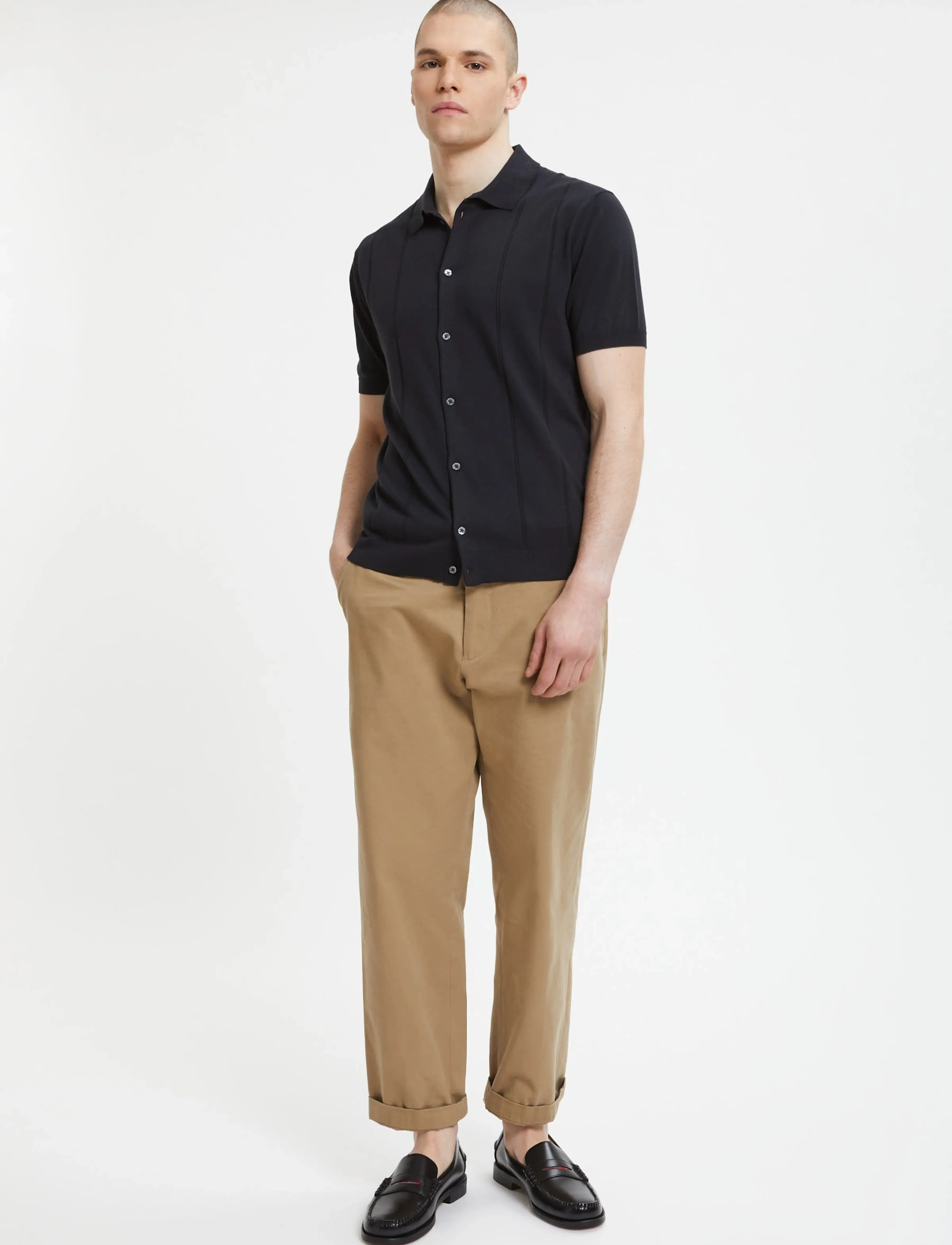 Baracuta - HORATIO KNIT POLO - kurzärmelig - black - 3