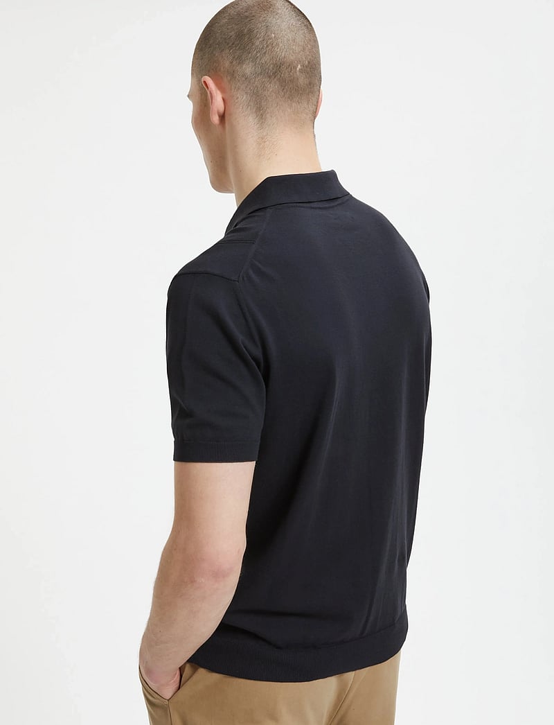 Baracuta - HORATIO KNIT POLO - kurzärmelig - black - 4