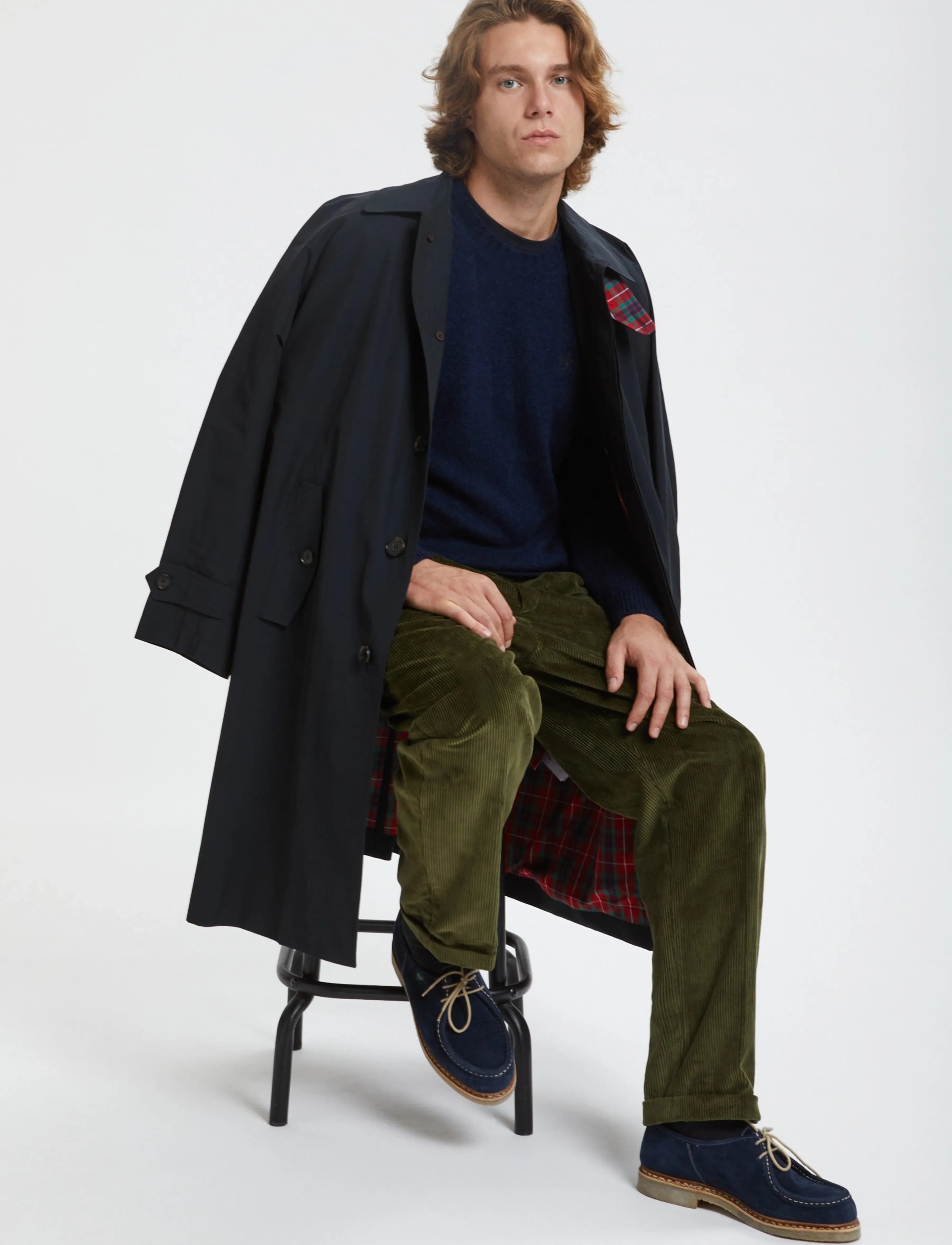 Baracuta G12 BARACUTA CLOTH - Trenchcoats - DARK NAVY / black