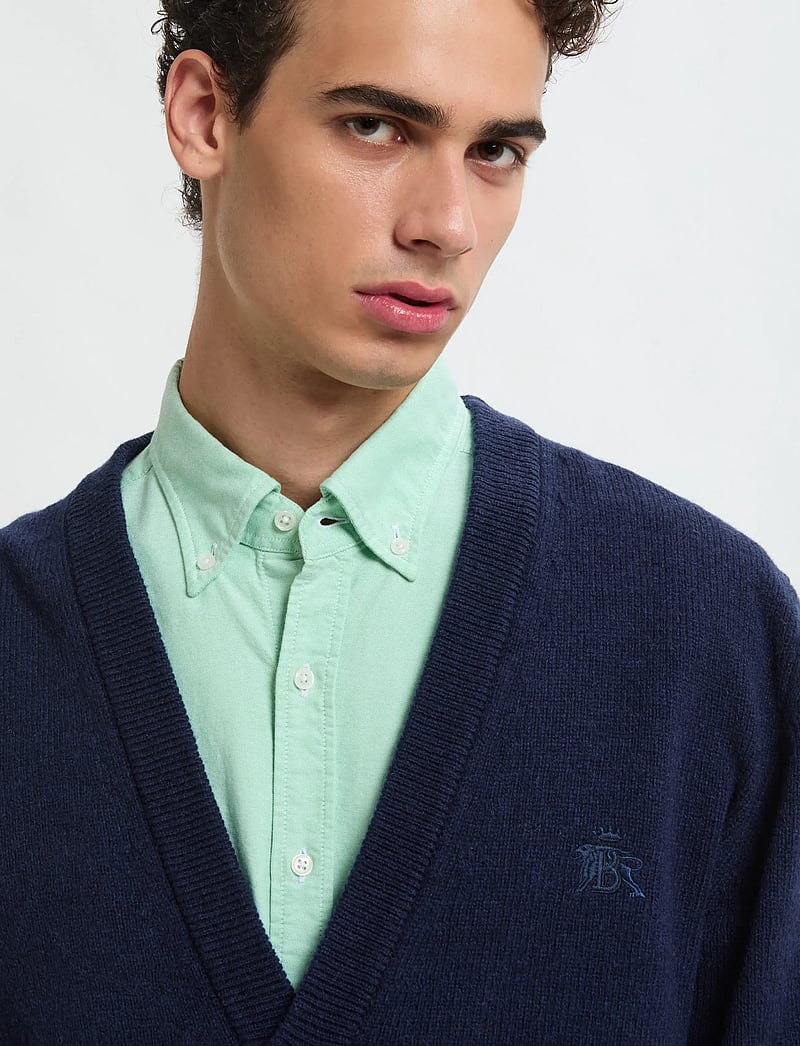 Baracuta - SHETLAND CARDIGAN - cardigans - navy - 4