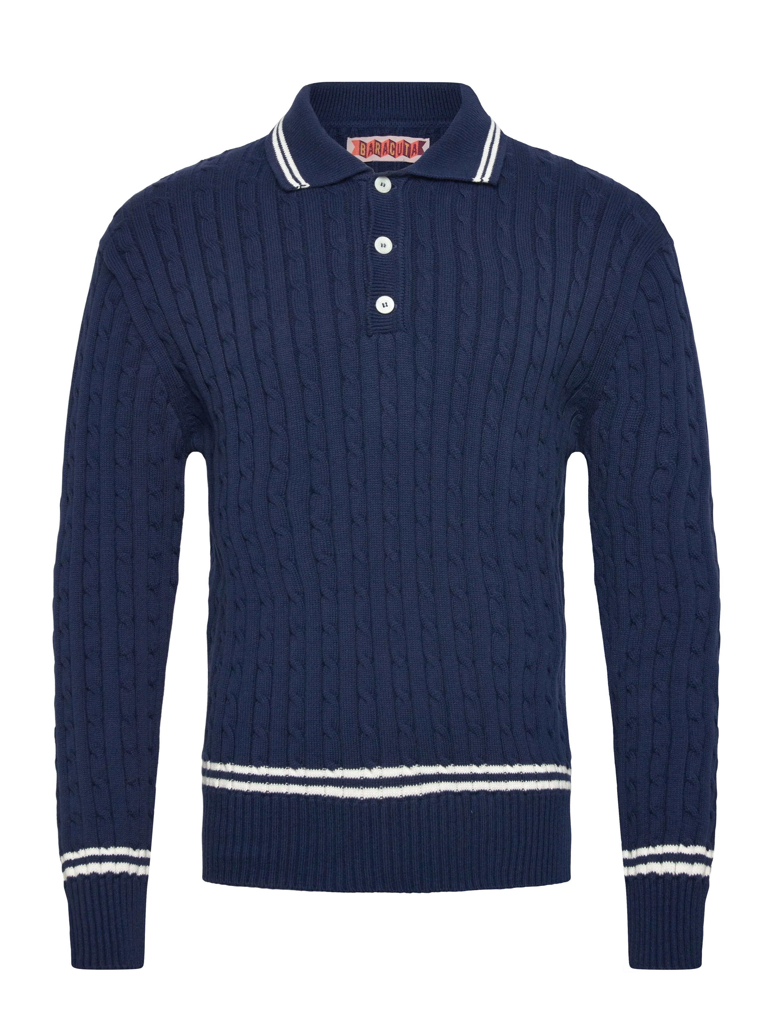 Baracuta CRICKET  POLO - Strik - NAVY / navy
