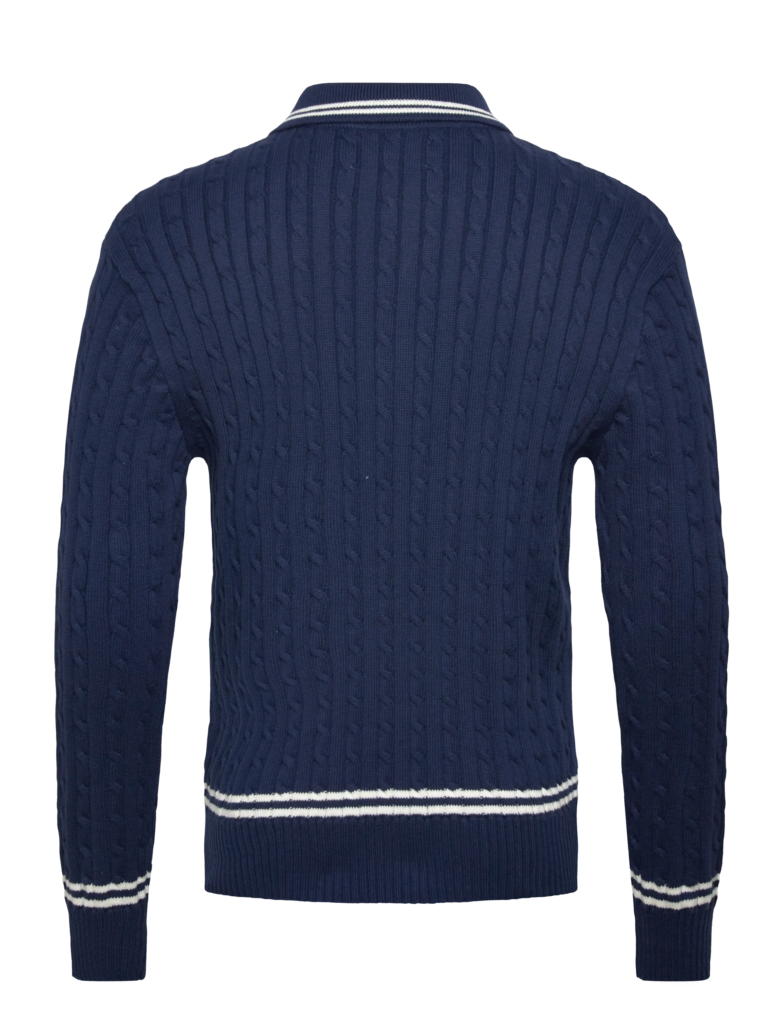 Baracuta - CRICKET  POLO - långärmade stickade pikétröjor - navy - 2