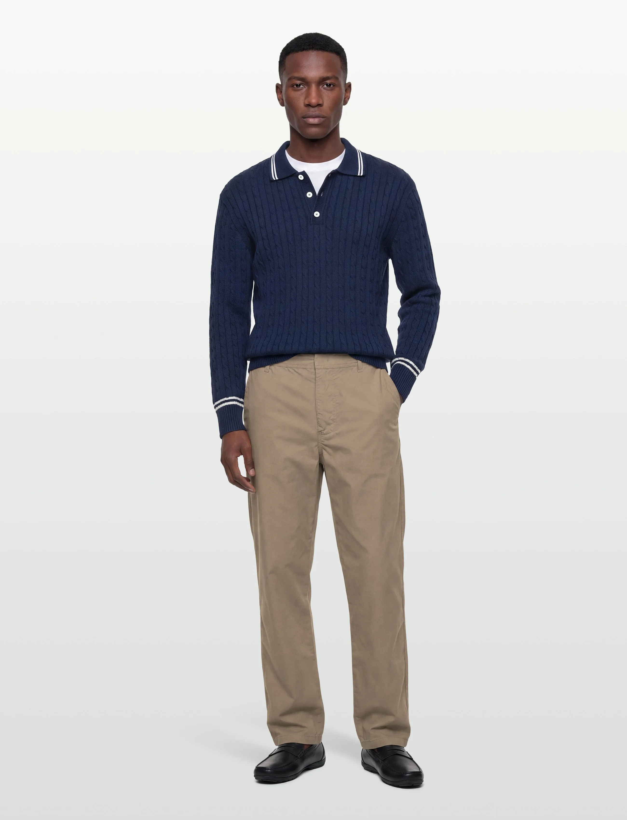 Baracuta Cricket Polo, Mænd, Cricket Polo Sweater, Navy, Str: M