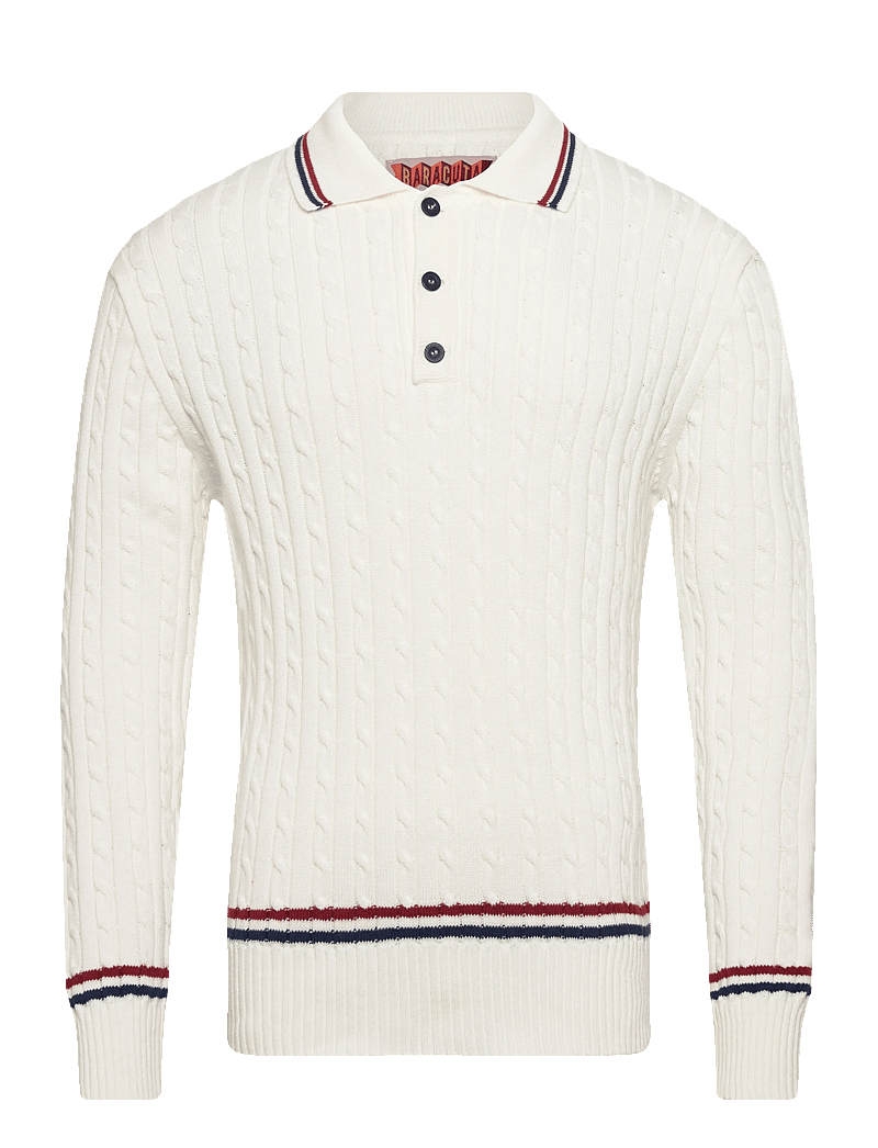 Baracuta - CRICKET POLO - stickade pikéer - off white - 0