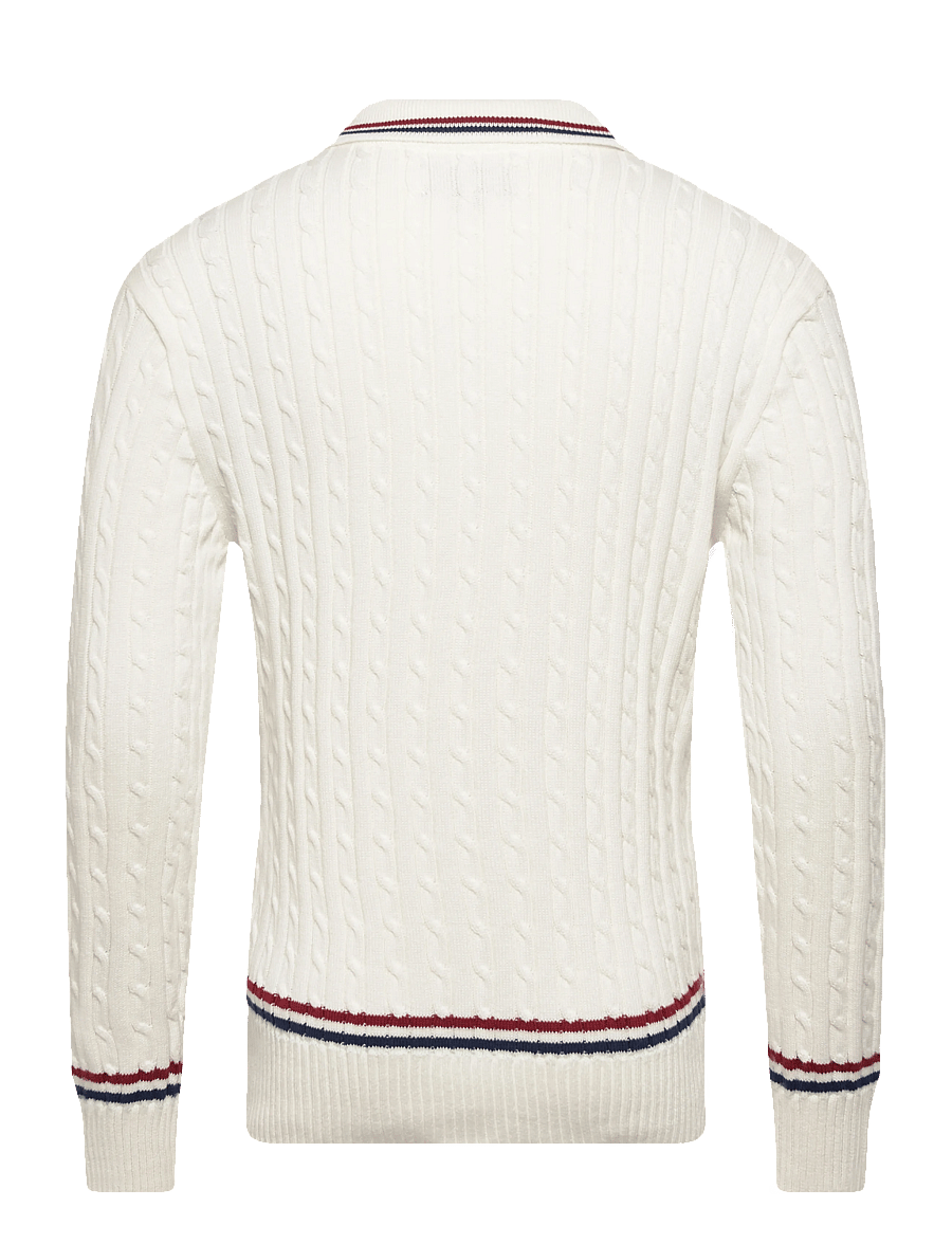 Baracuta - CRICKET POLO - langärmelige strick-polohemden - off white - 2