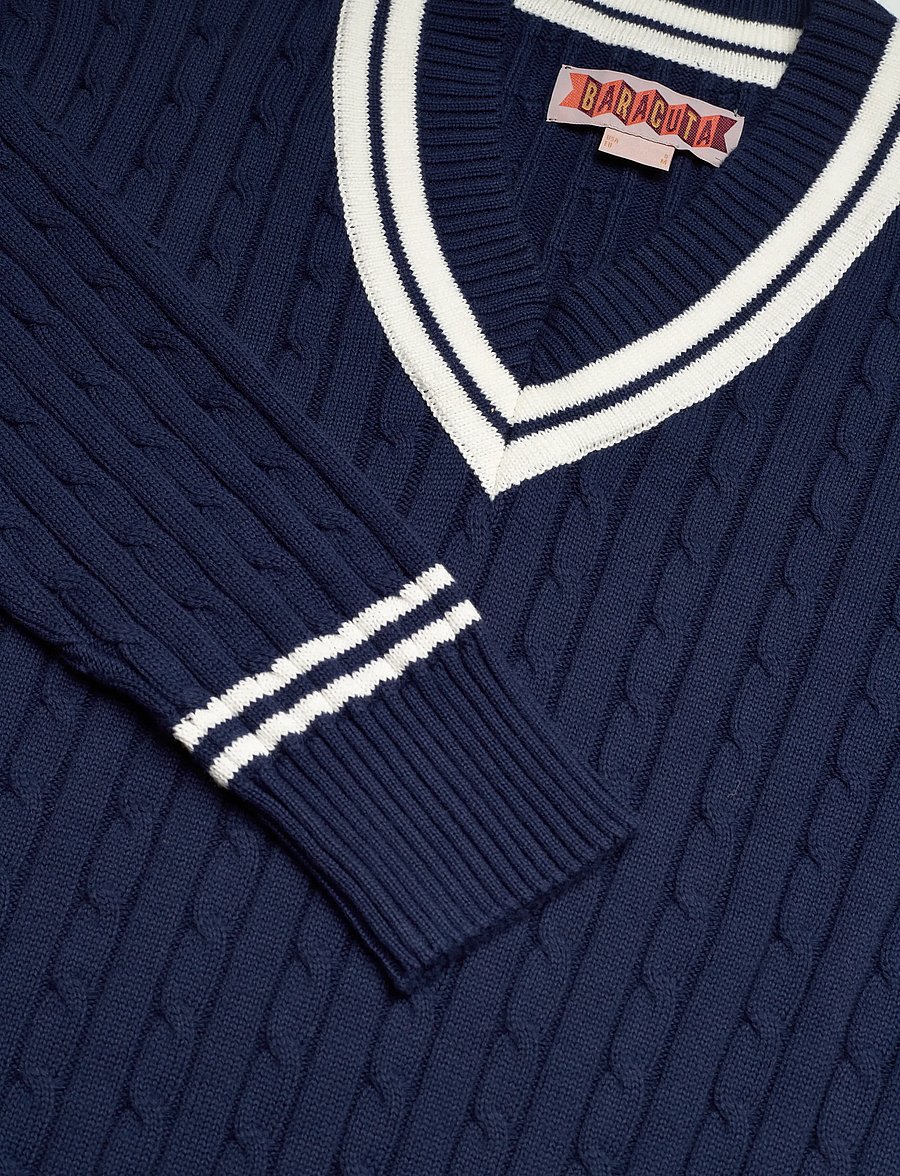 Baracuta - CRICKET V NECK - v-ausschnitt - navy - 5