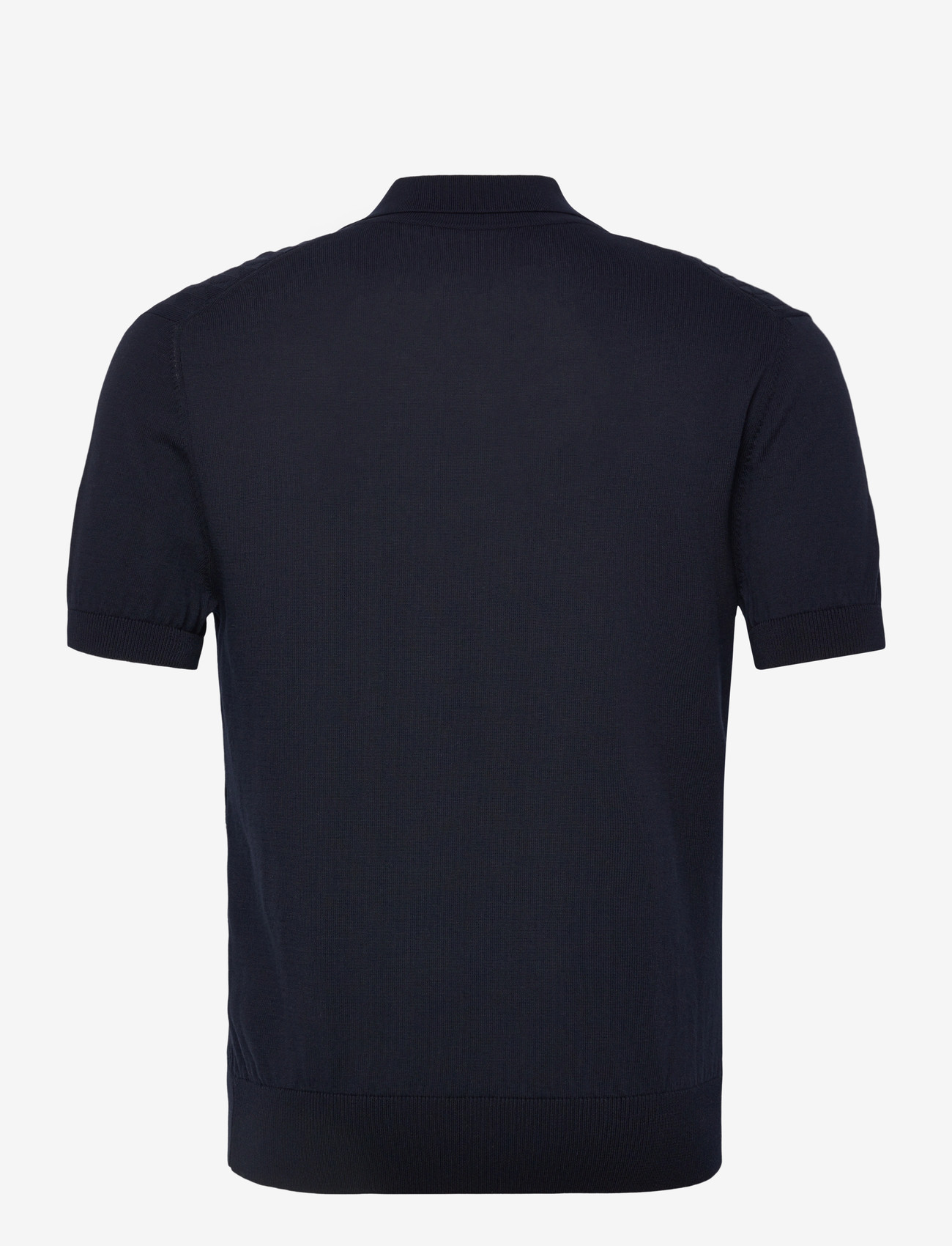 Baracuta - PATTERN STITCH SS POLO - gestrickte polohemden - navy - 1