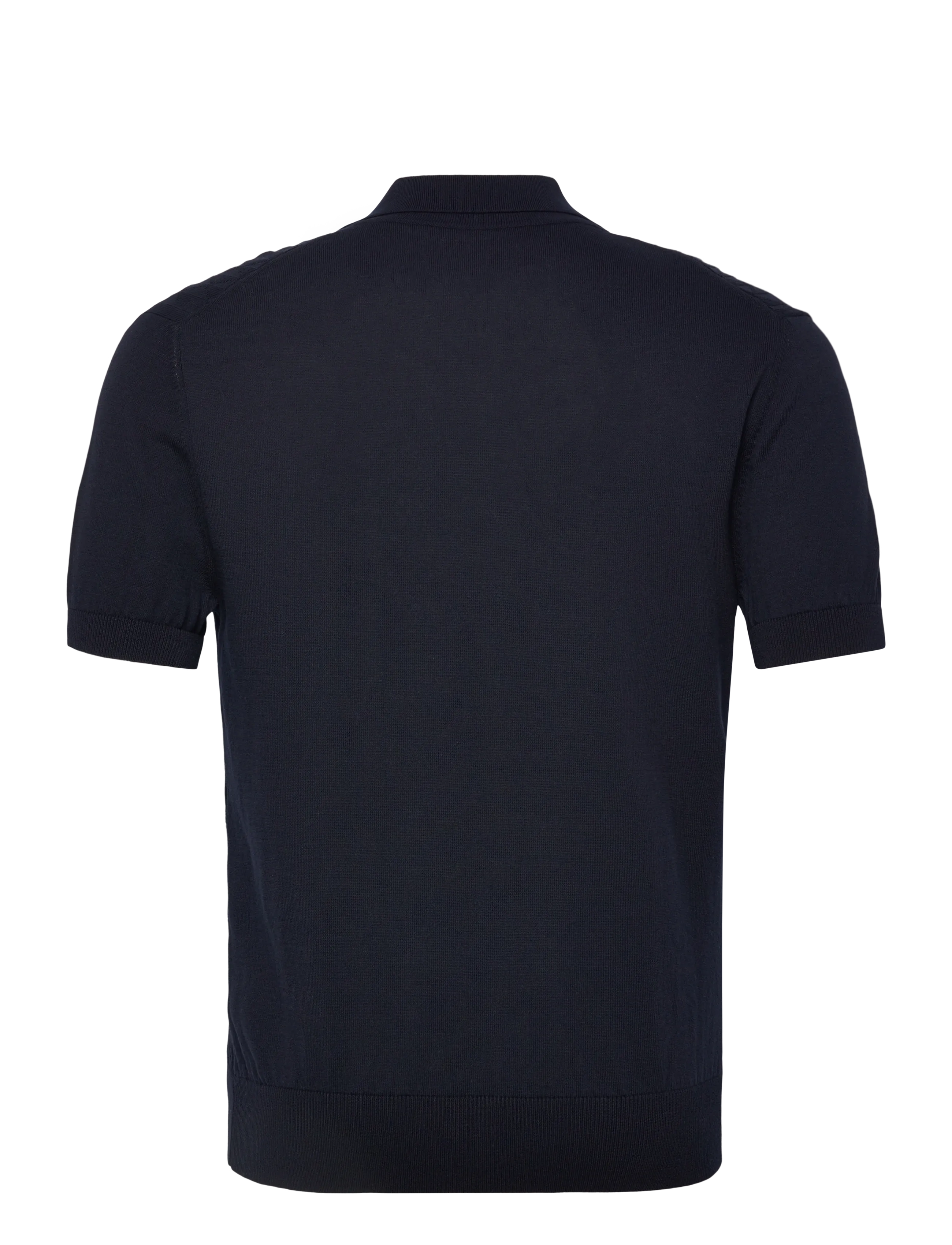 Baracuta - PATTERN STITCH SS POLO - gestrickte polohemden - navy - 2