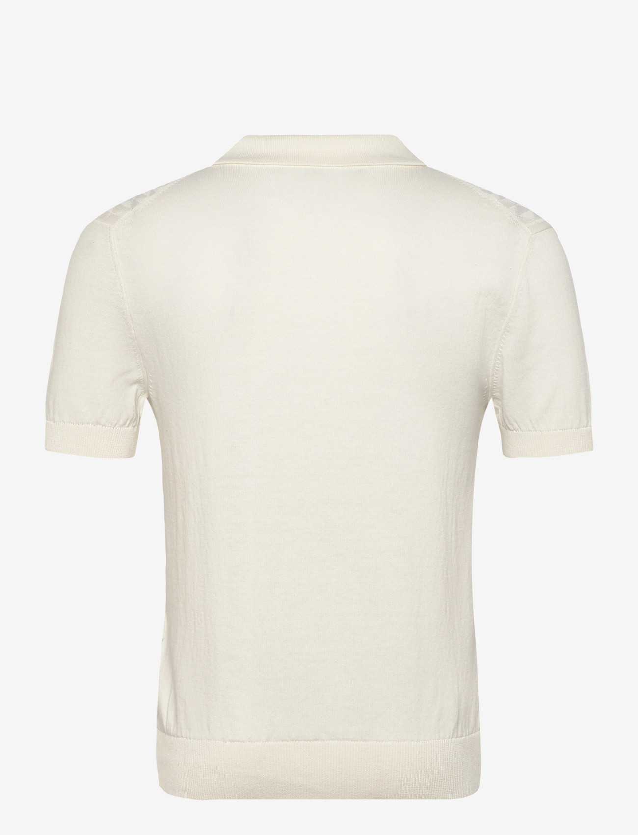 Baracuta - PATTERN STITCH SS POLO - dzianinowe bluzki polo - off white - 1