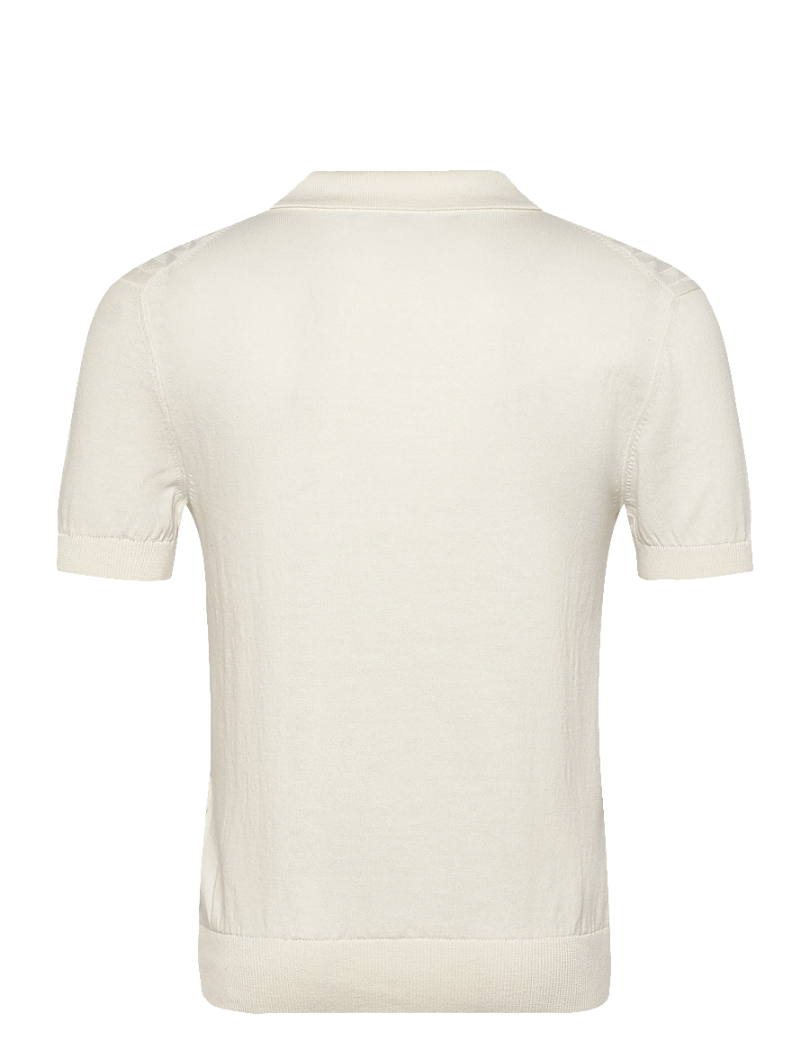 Baracuta - PATTERN STITCH SS POLO - langärmlige strick-polohemden - off white - 2