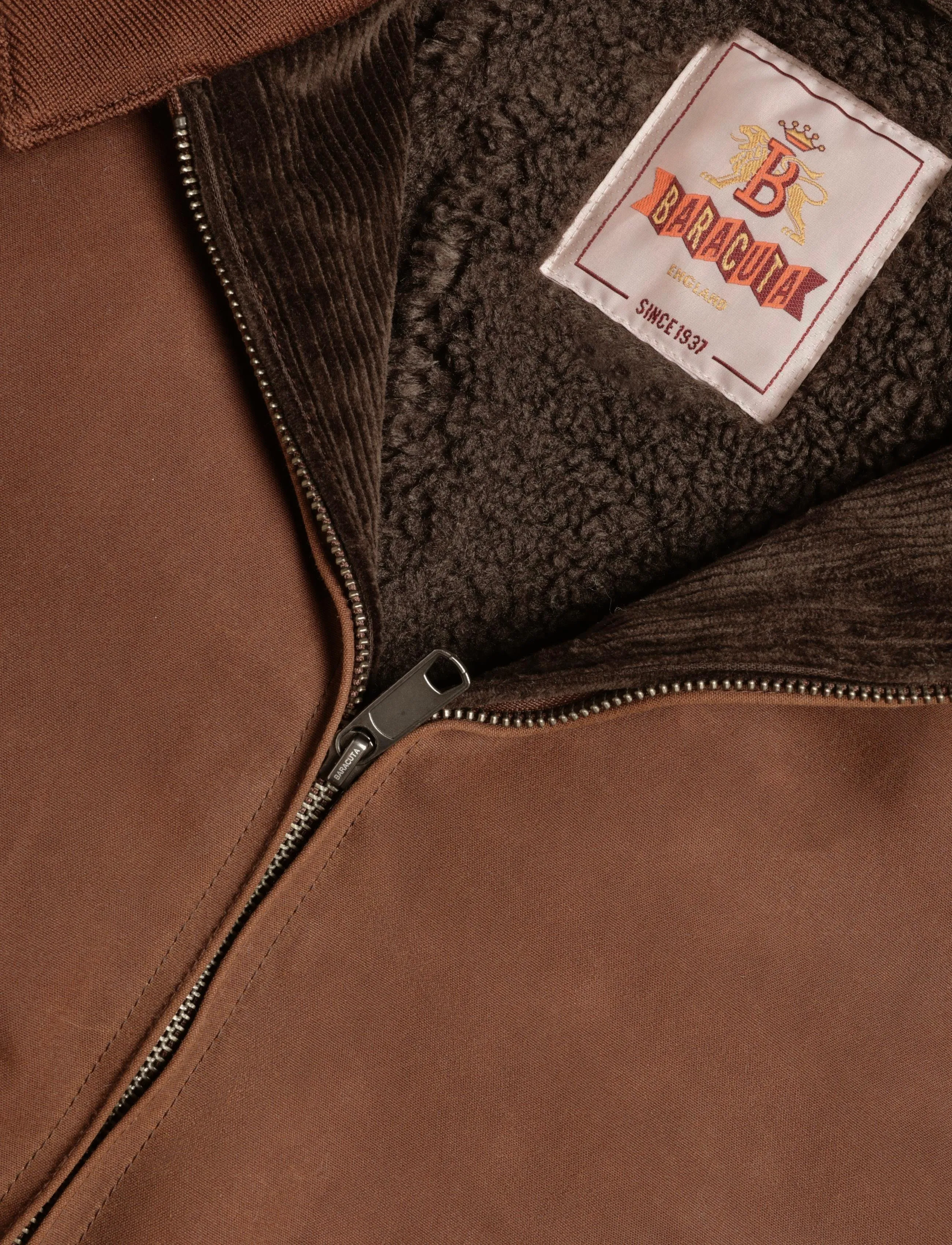 Baracuta - WAXED G9 POCKET - herbstjacken - chocolate - 2