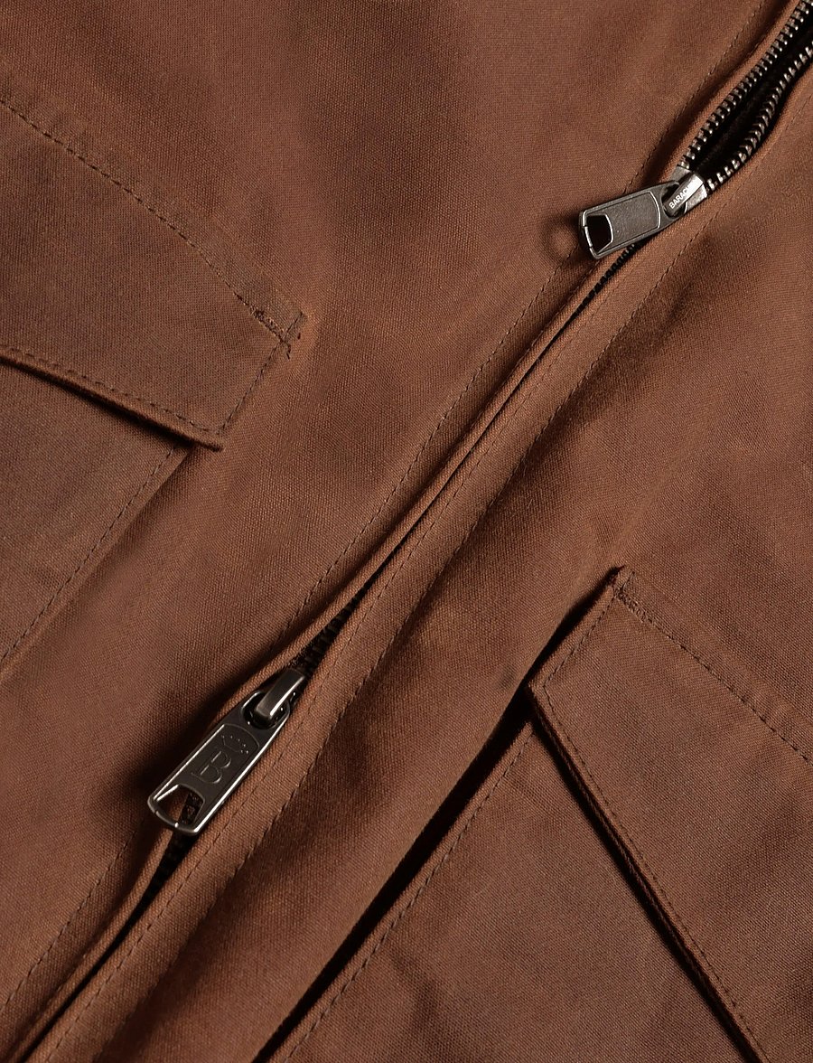Baracuta - WAXED G9 POCKET - herbstjacken - chocolate - 3