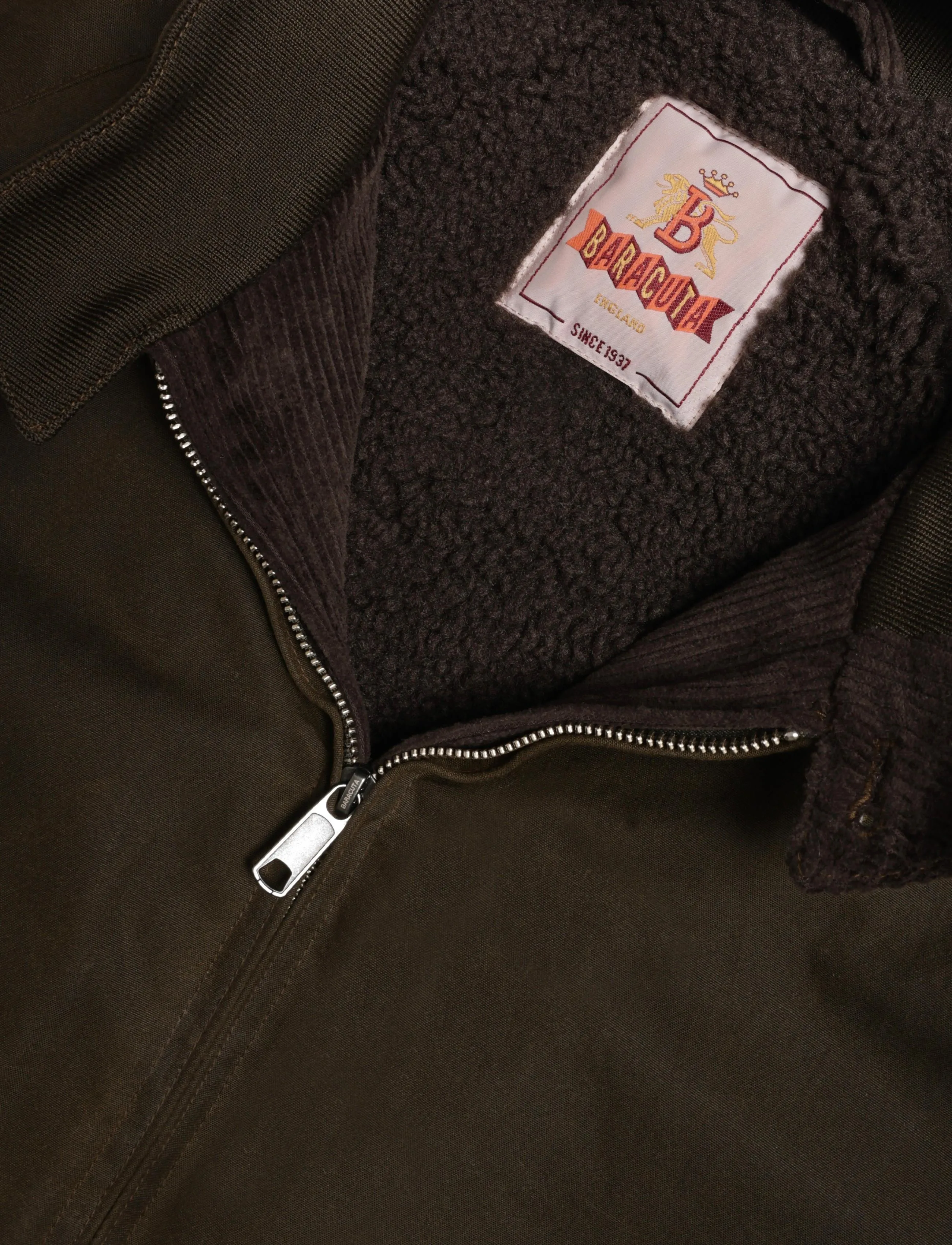 Baracuta - WAXED G9 POCKET - deep moss - 2