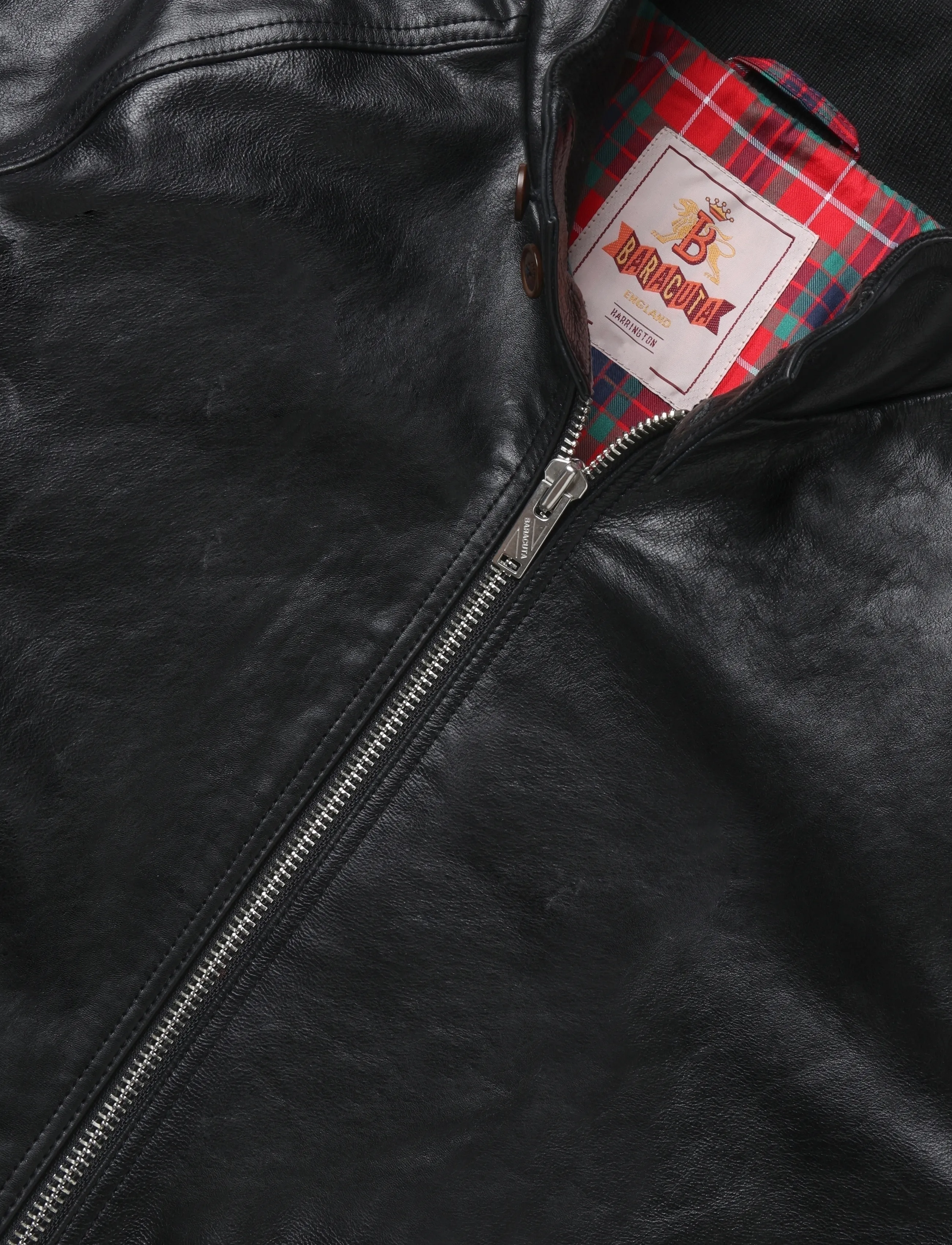 Baracuta - LEATHER G9 - black - 2