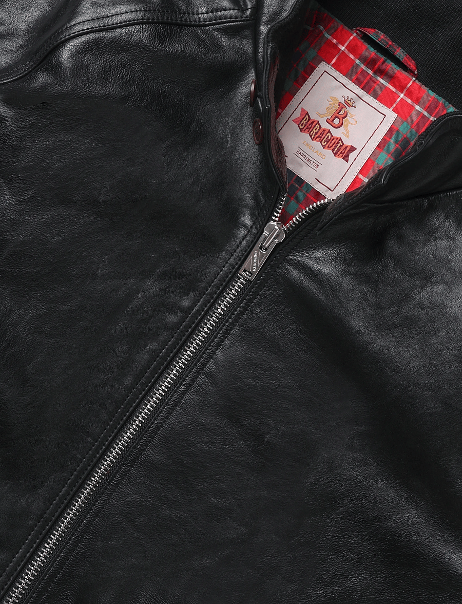 Baracuta - LEATHER G9 - black - 2