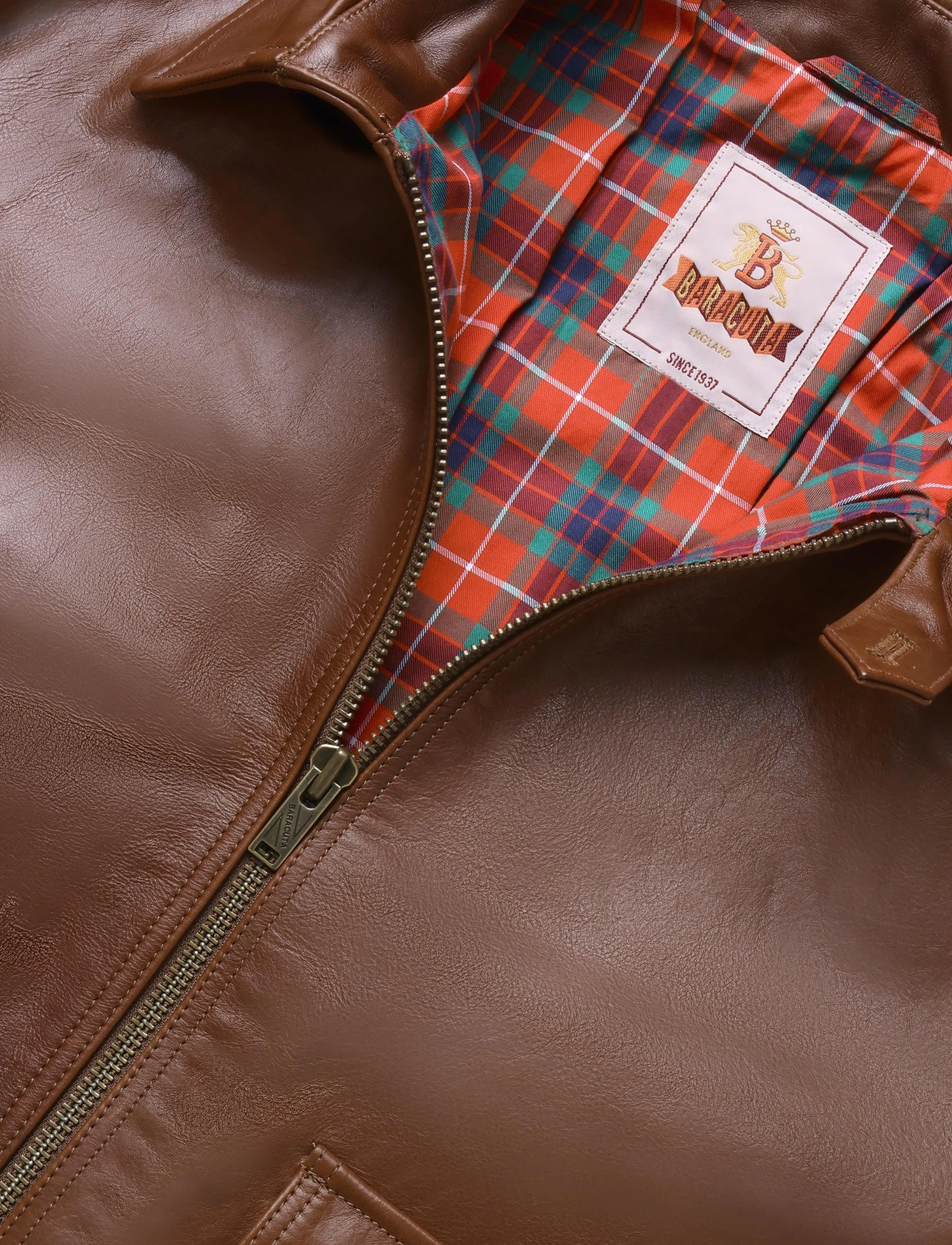 Baracuta - LEATHER G18 FLIGHT JACKET - fall jackets - chocolate - 2