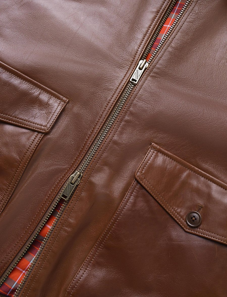 Baracuta - LEATHER G18 FLIGHT JACKET - fall jackets - chocolate - 3